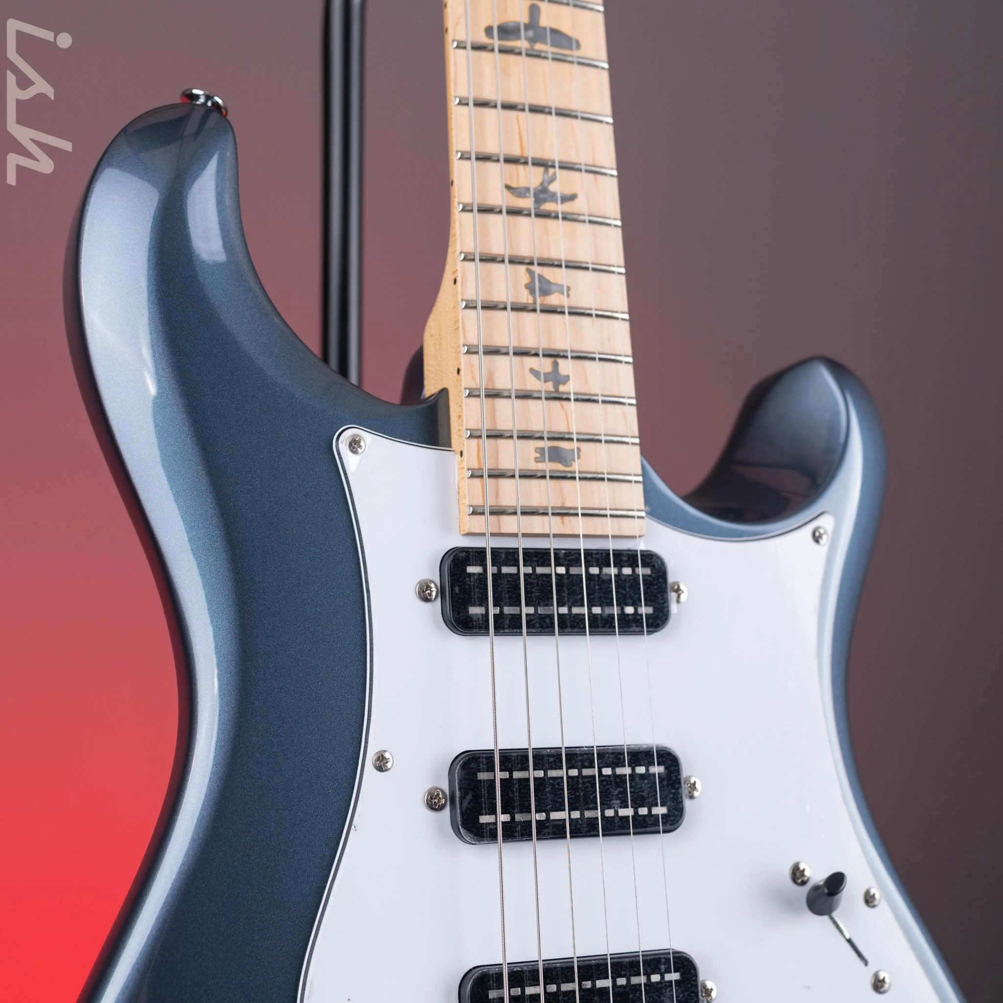 PRS SE NF3 Electric Guitar Gunmetal Grey Maple Fretboard Demo - Image 3