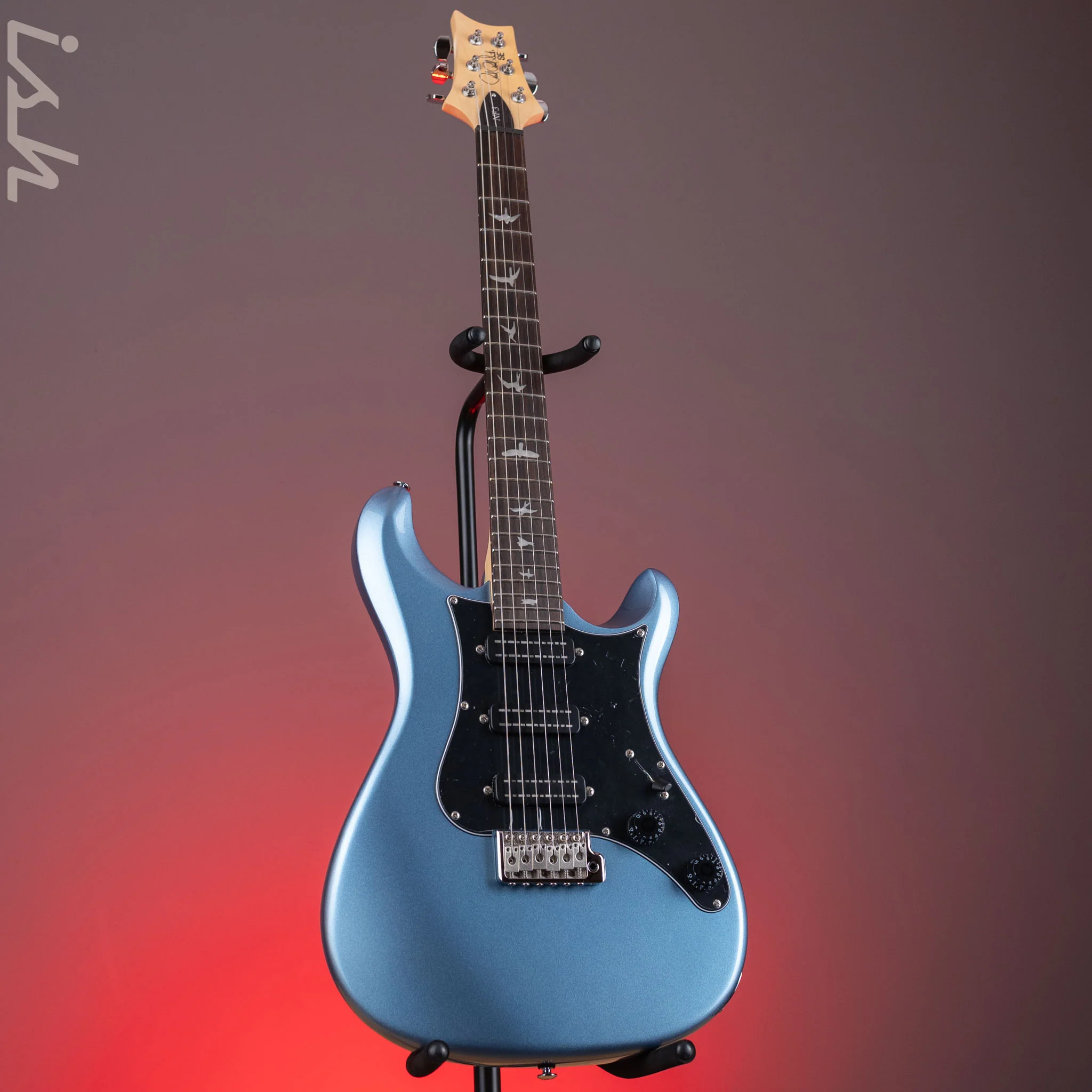 PRS SE NF3 Electric Guitar Ice Blue Metallic Rosewood Fretboard Demo - Image 2