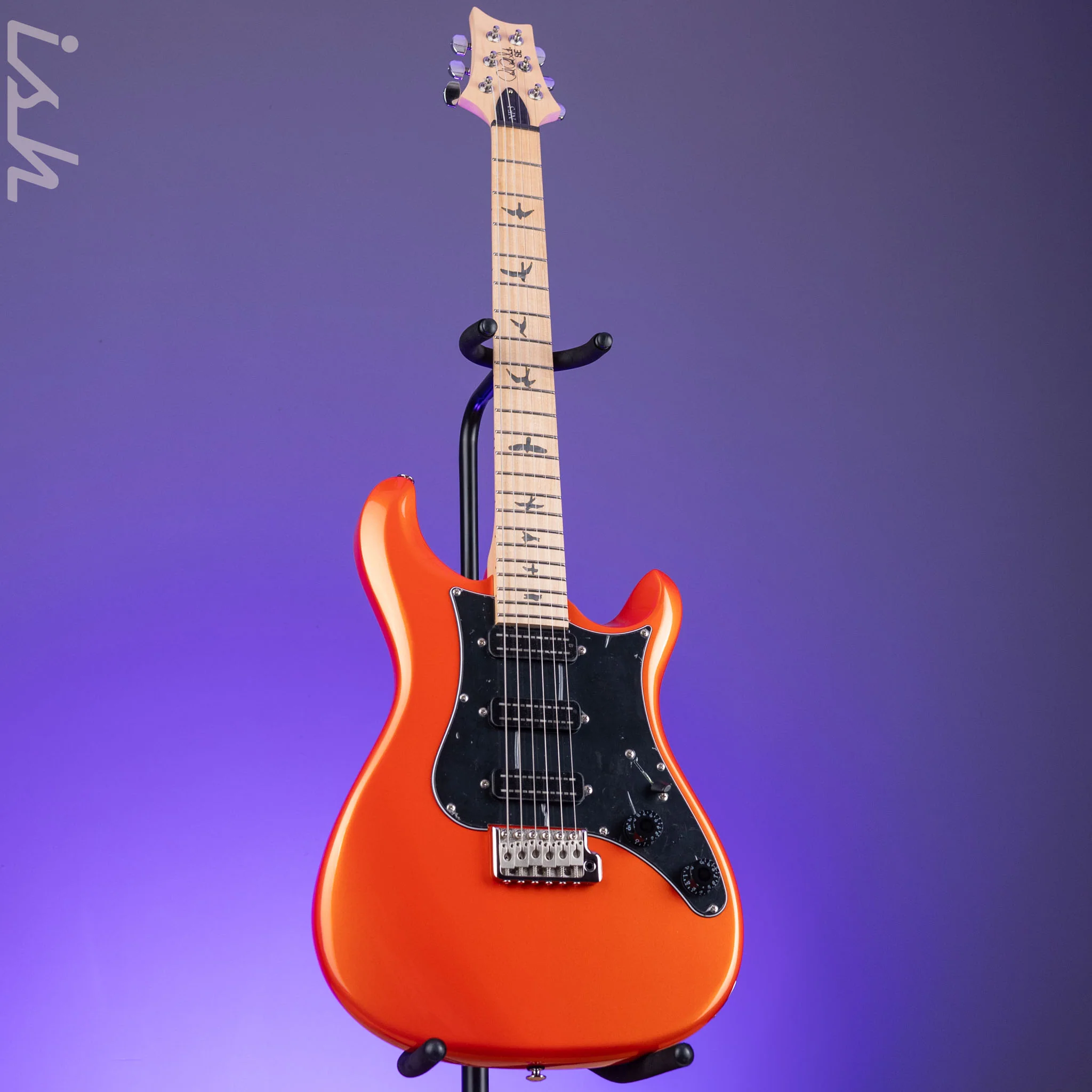 PRS SE NF3 Electric Guitar Metallic Orange Maple Fretboard - Image 2