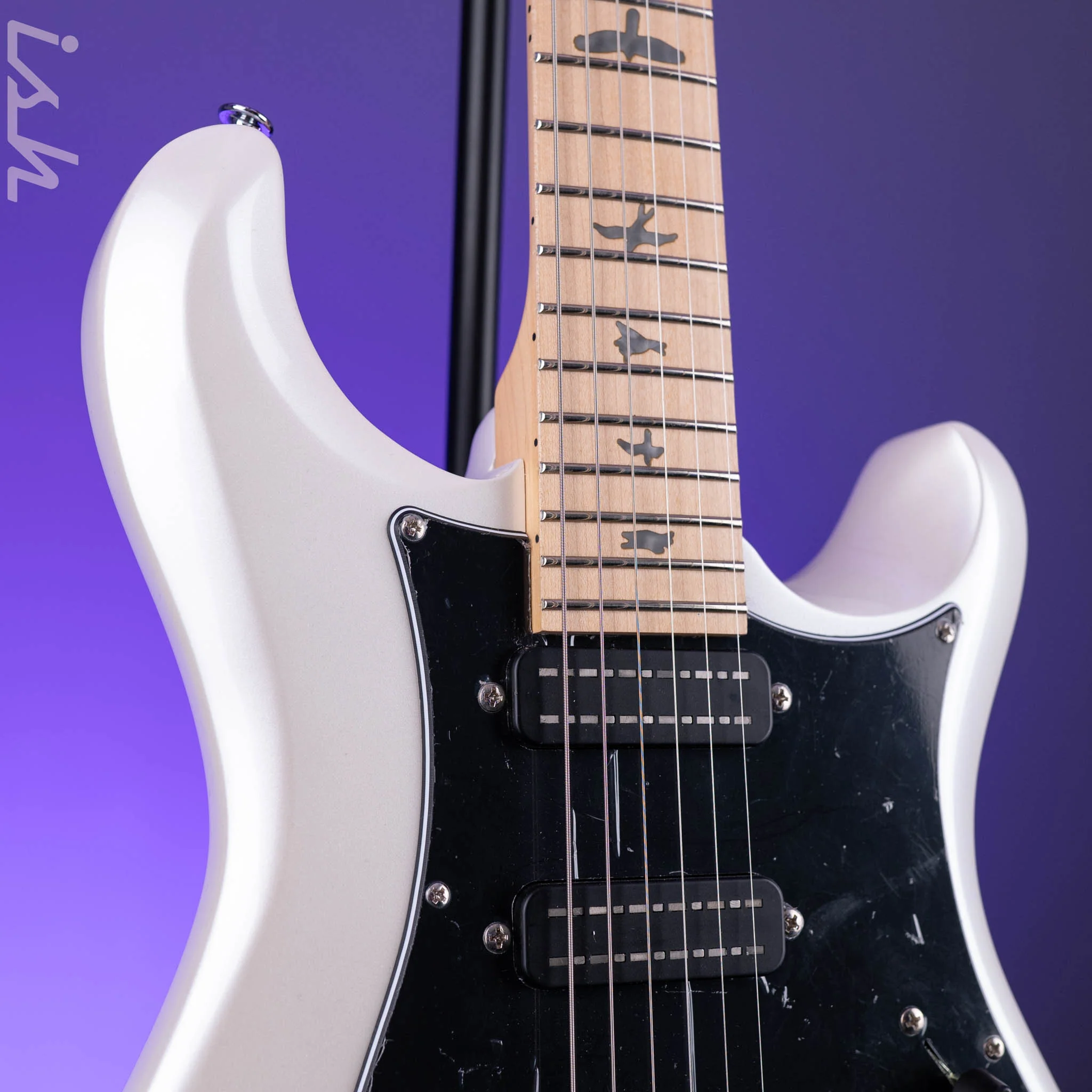 PRS SE NF3 Electric Guitar White Pearl Maple Fretboard - Image 3