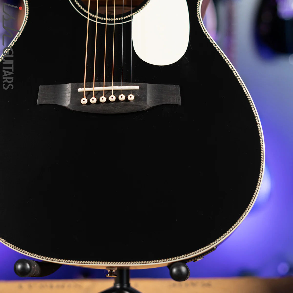 2021 PRS SE P20E Parlor Acoustic Guitar Black Top - Image 4