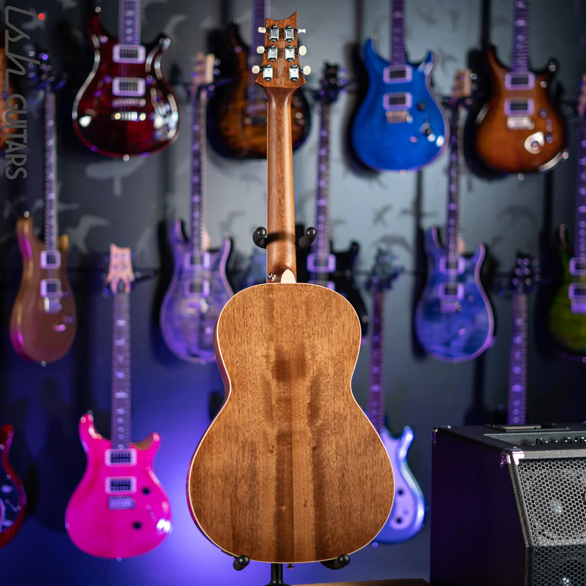 2021 PRS SE P20E Parlor Acoustic Guitar Black Top - Image 7