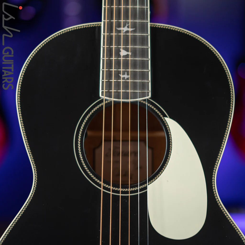 PRS SE P20E Parlor Acoustic Guitar Black Top Demo - Image 3