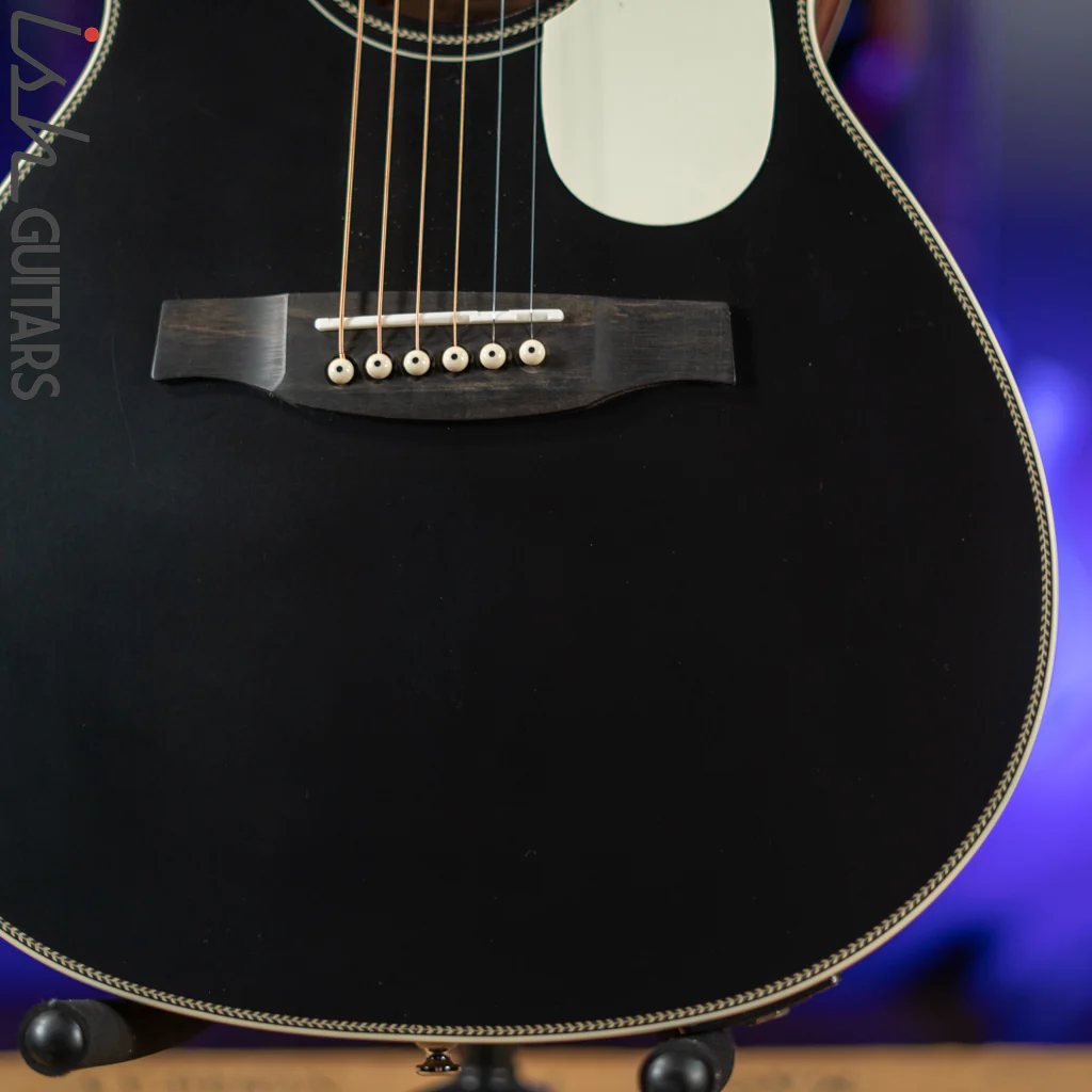 PRS SE P20E Parlor Acoustic Guitar Black Top Demo - Image 4