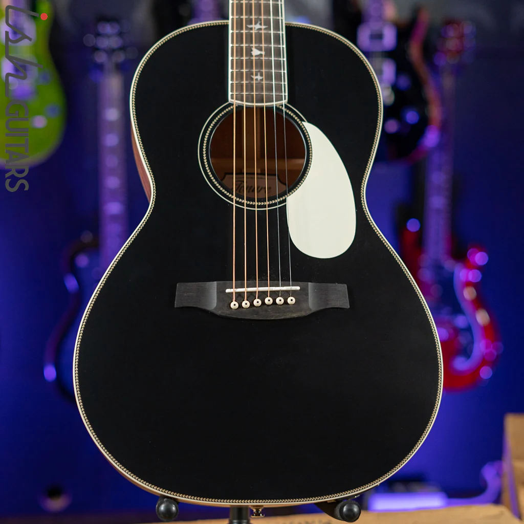 PRS SE P20E Parlor Acoustic-Electric Guitar Black Top