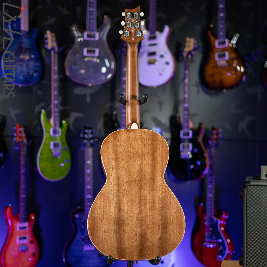 PRS SE P20E Parlor Acoustic-Electric Guitar Black Top - Image 7