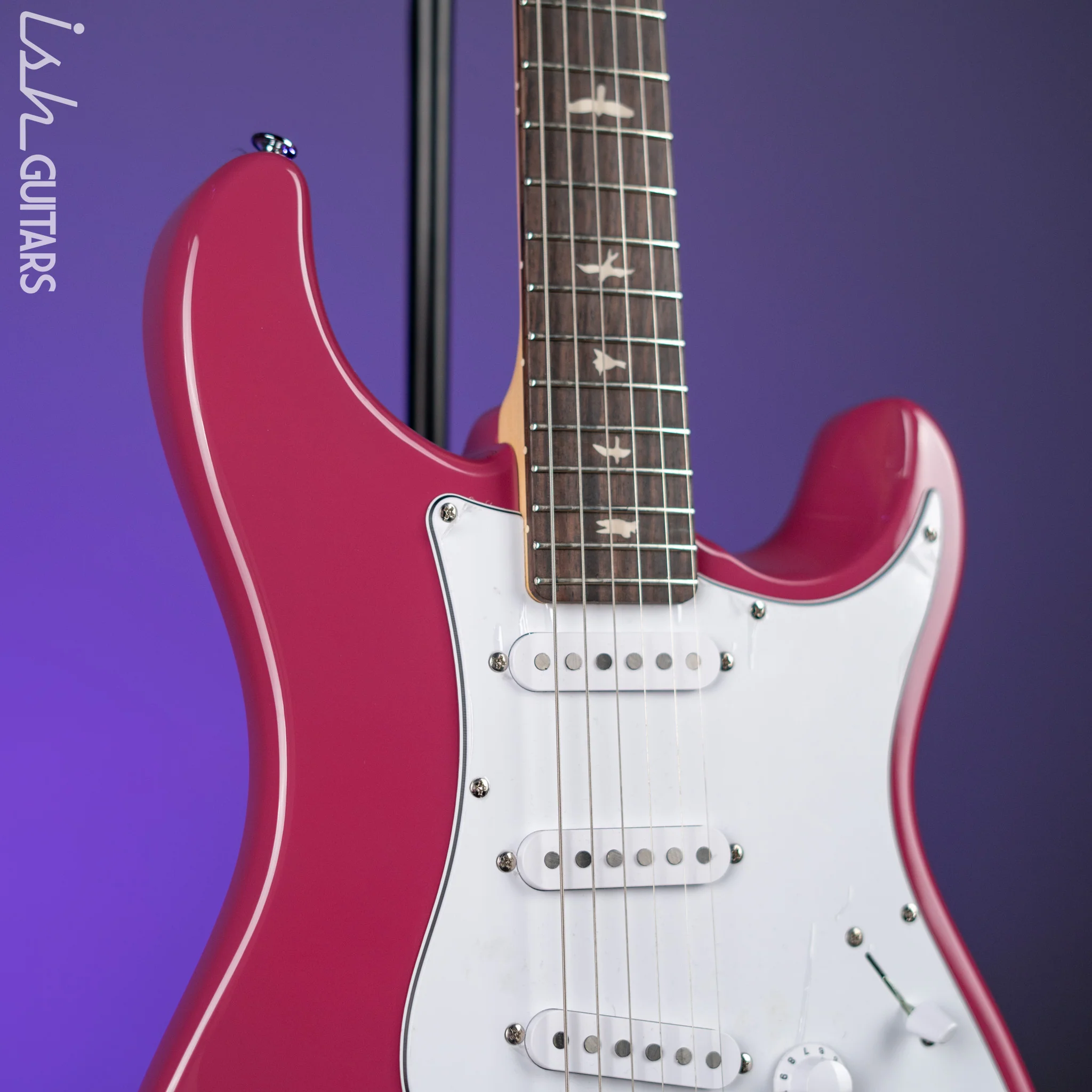 PRS SE Silver Sky Dragon Fruit Demo - Image 3