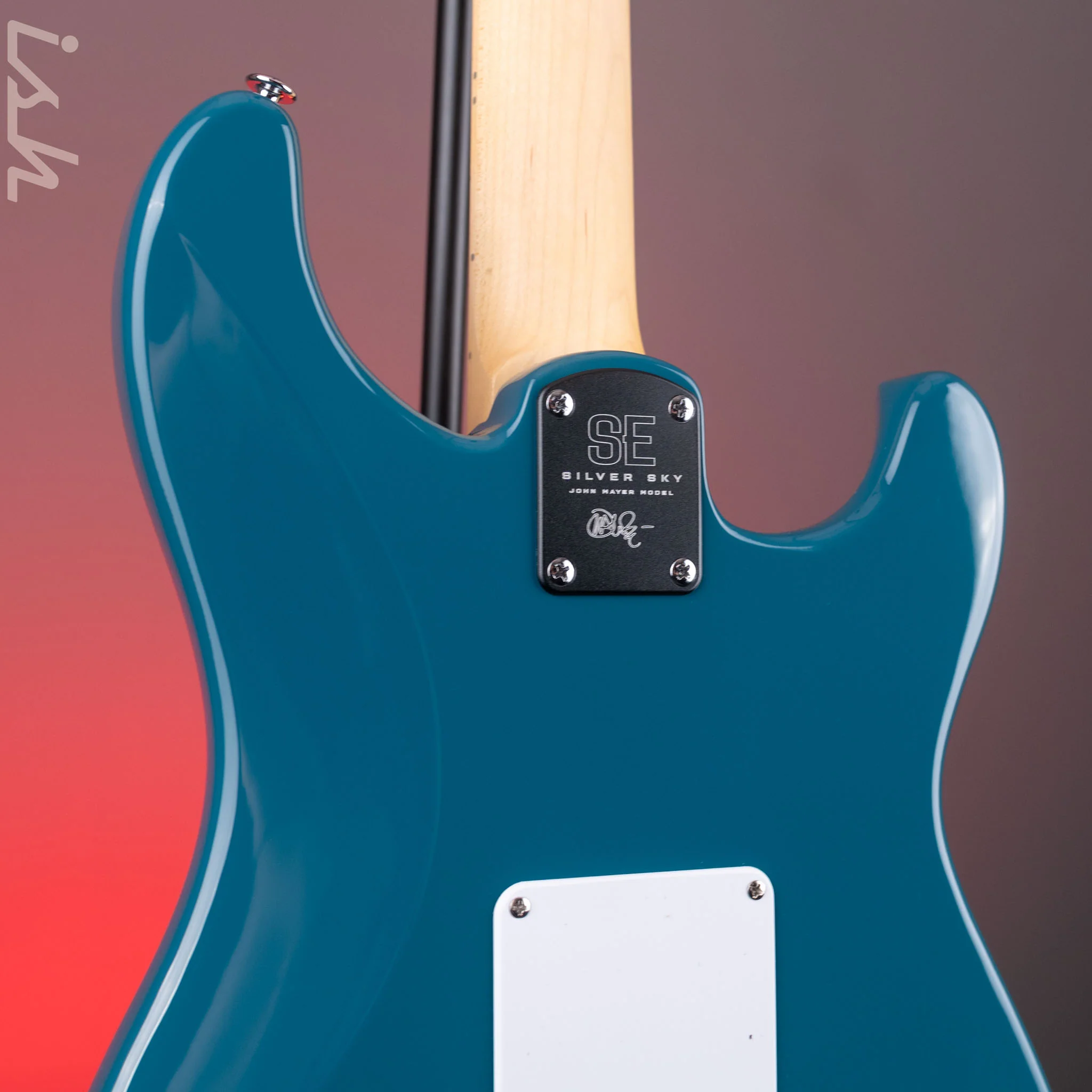PRS SE Silver Sky Lefty Nylon Blue - Maple Board - Image 8