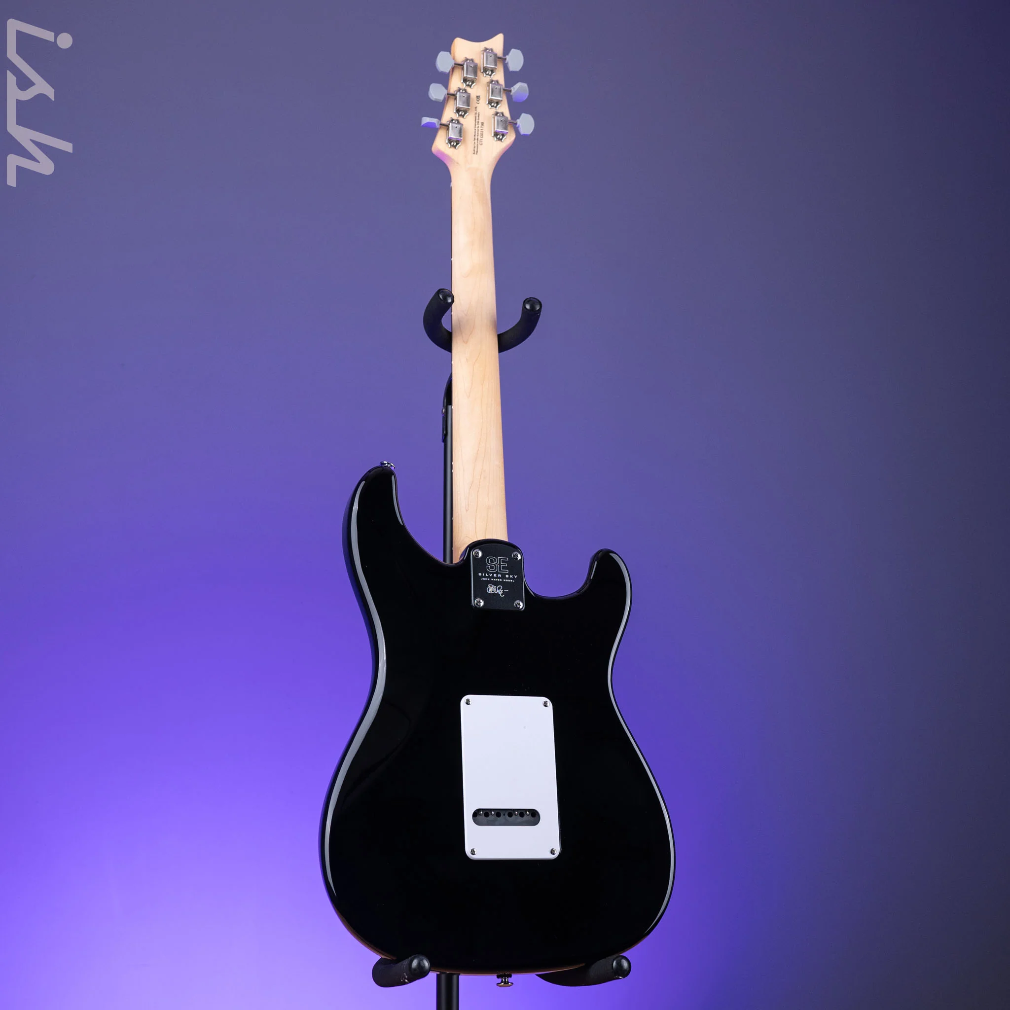PRS SE Silver Sky Lefty Piano Black - Rosewood Board - Image 6