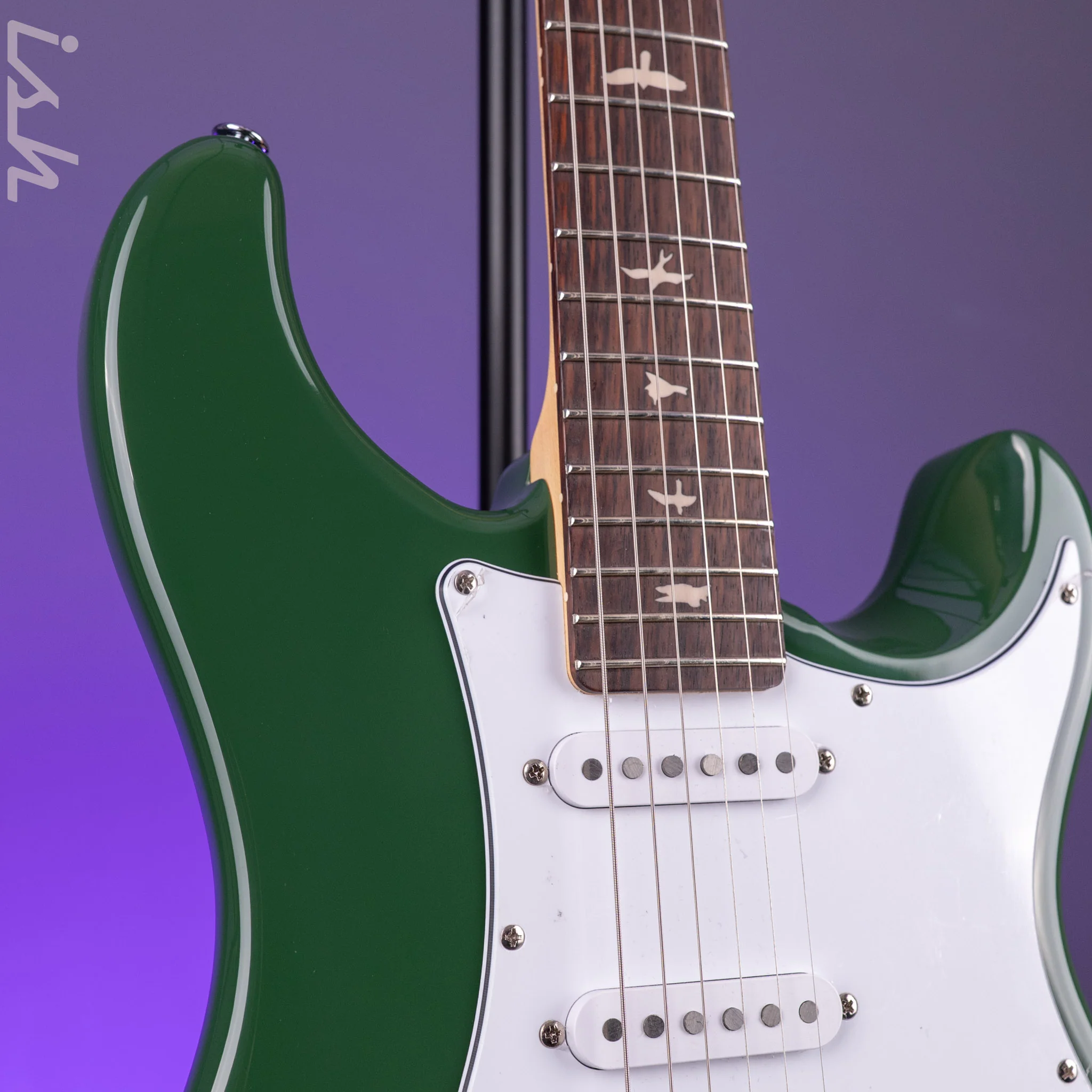 PRS SE Silver Sky Rosewood Board Laurel Green Demo - Image 4