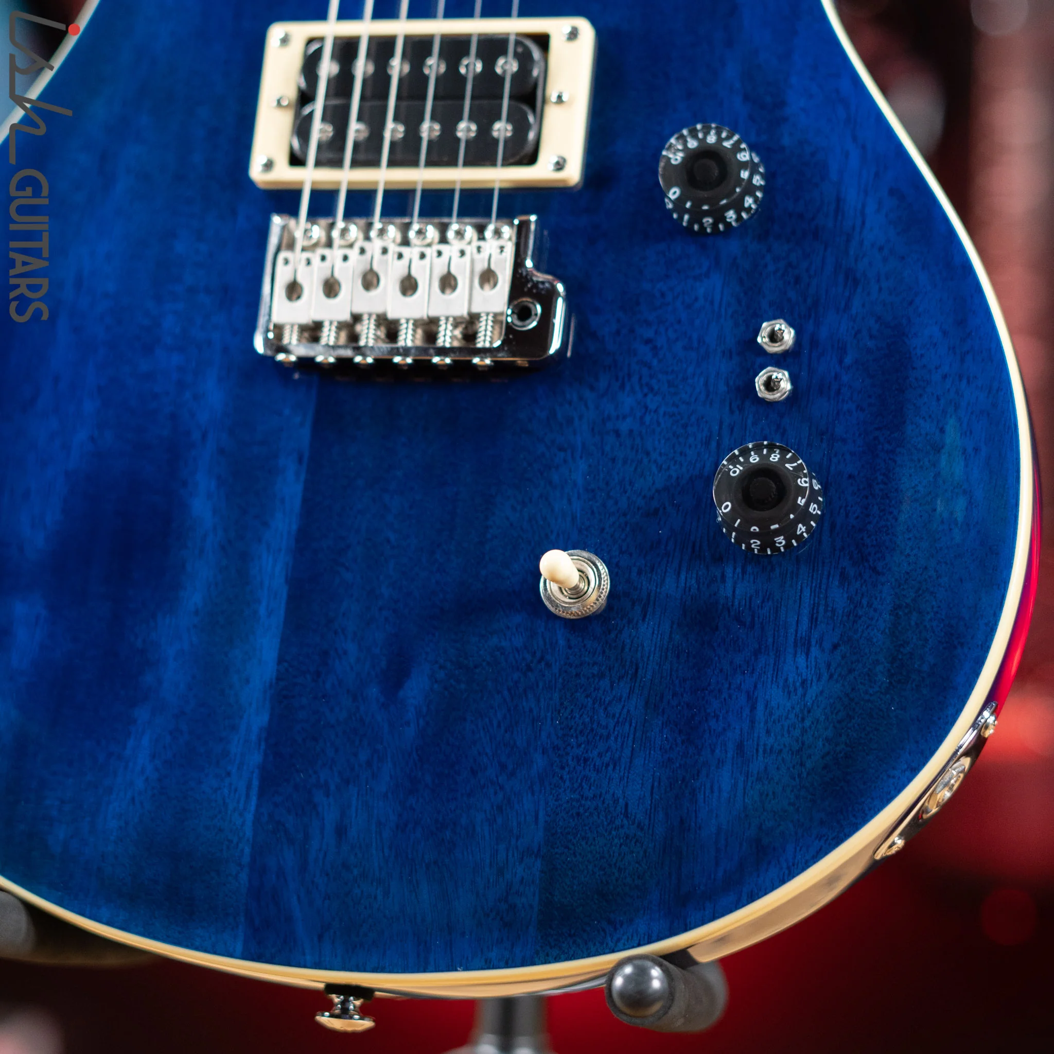 2021 PRS SE Standard 24-08 Electric Guitar Translucent Blue - Image 4