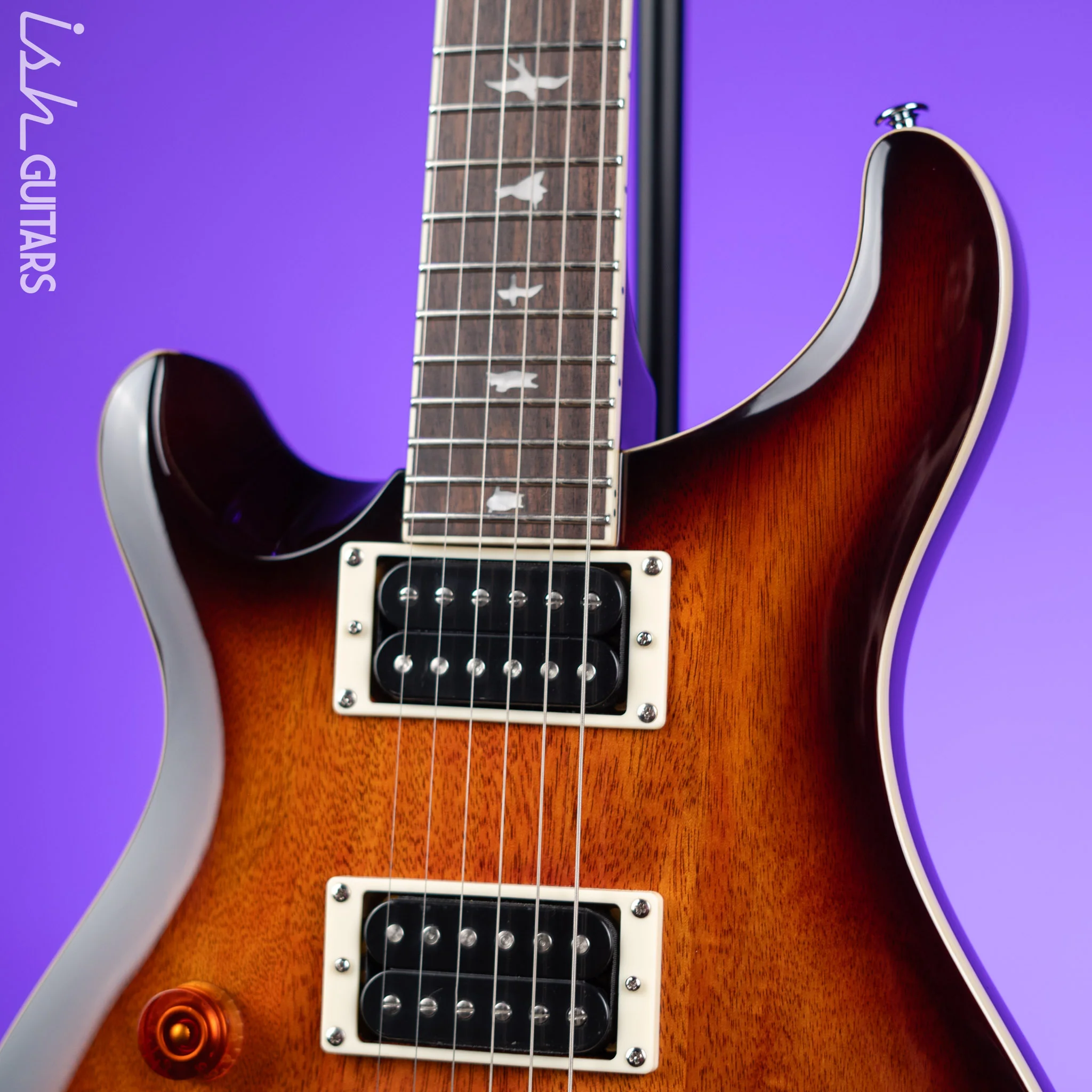 PRS SE Standard 24-08 Left Handed Electric Guitar Tobacco Sunburst - Image 3
