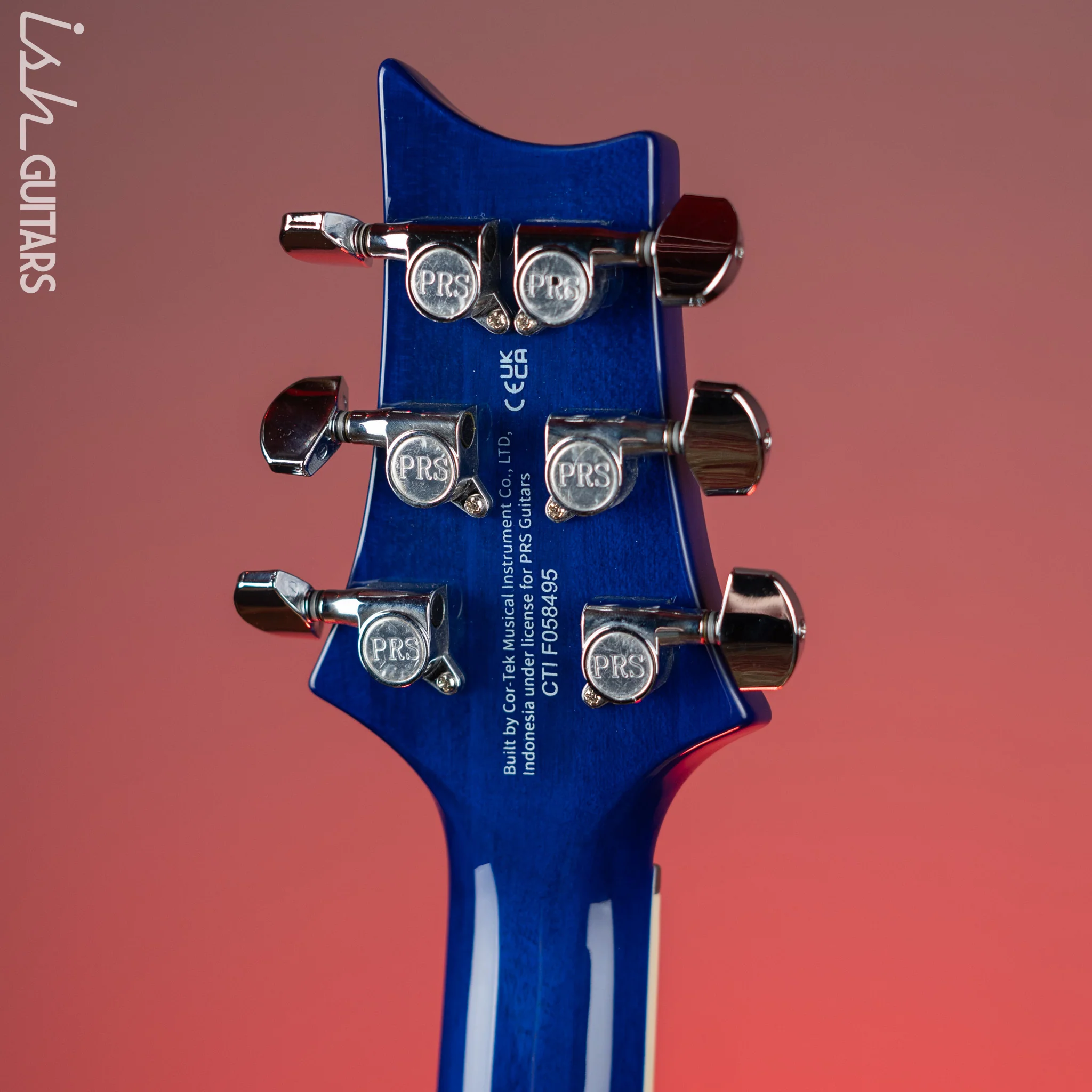 PRS SE Standard 24-08 Left-Handed Electric Guitar Translucent Blue - Image 10