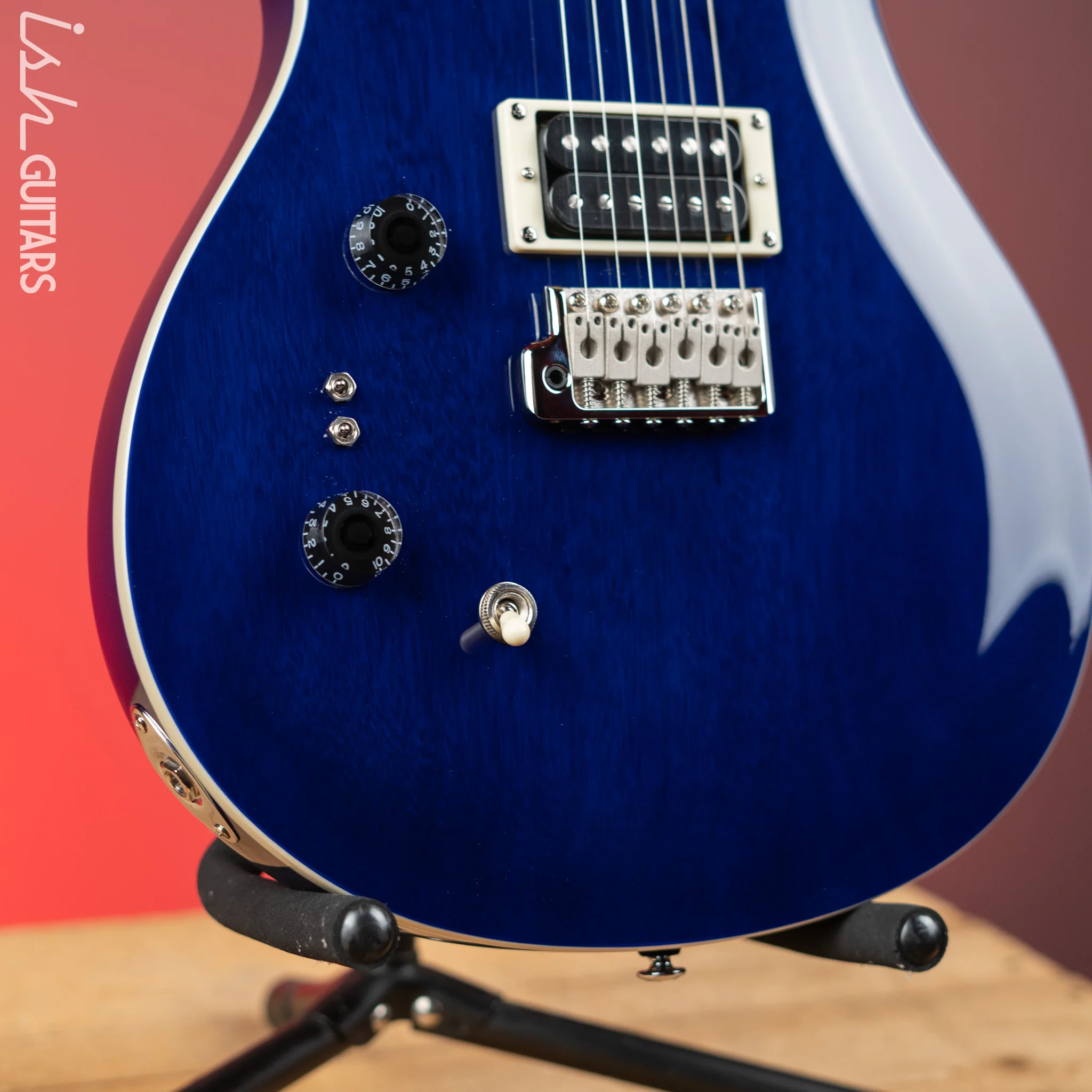 PRS SE Standard 24-08 Left-Handed Electric Guitar Translucent Blue - Image 4