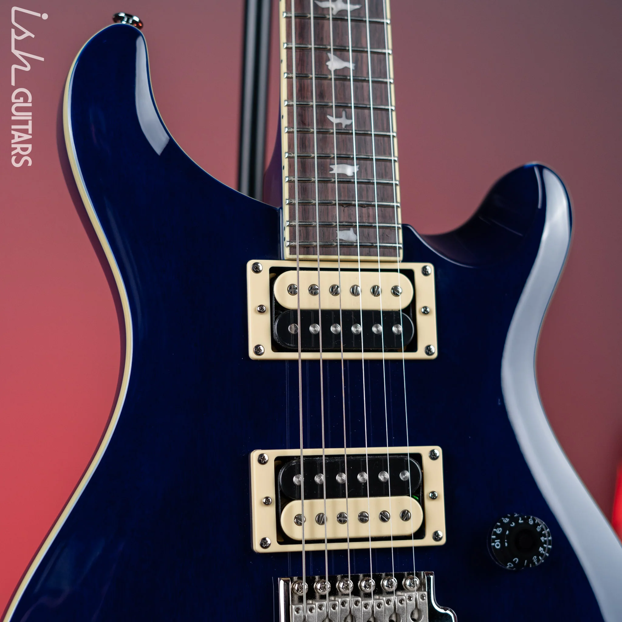 PRS SE Standard 24 Electric Guitar Translucent Blue - Image 3