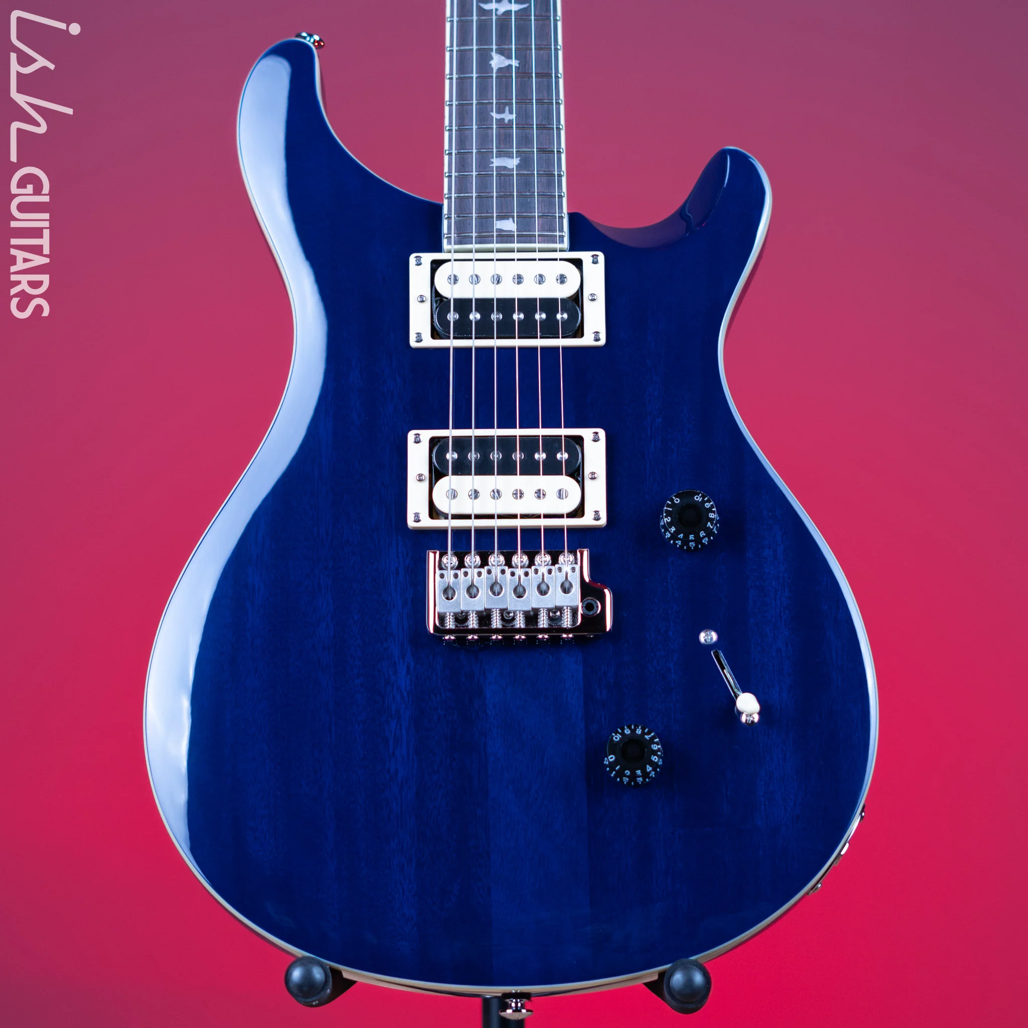 PRS SE Standard 24 Electric Guitar Translucent Blue Demo