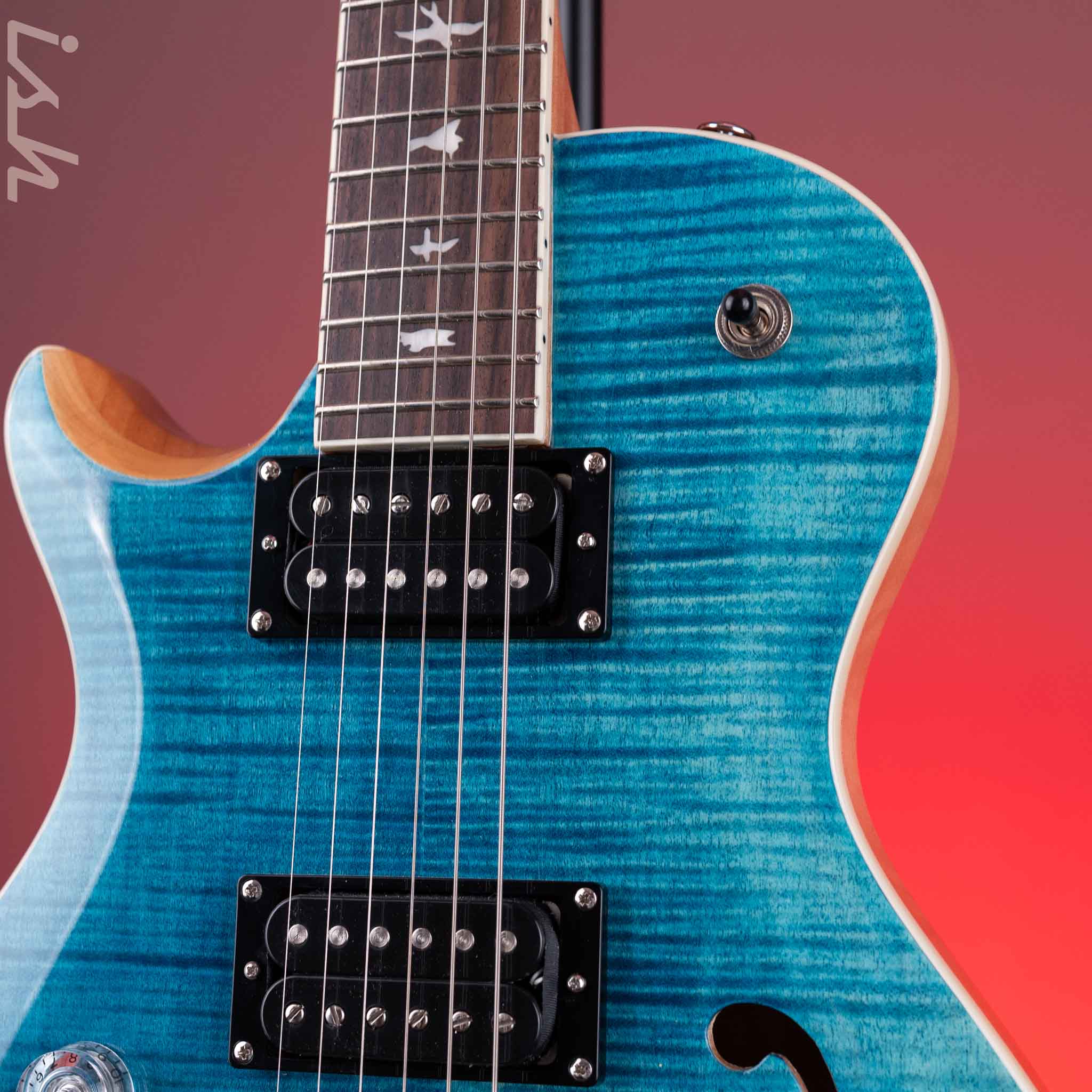 PRS SE Zach Myers Lefty Signature Electric Guitar Myers Blue - Image 3