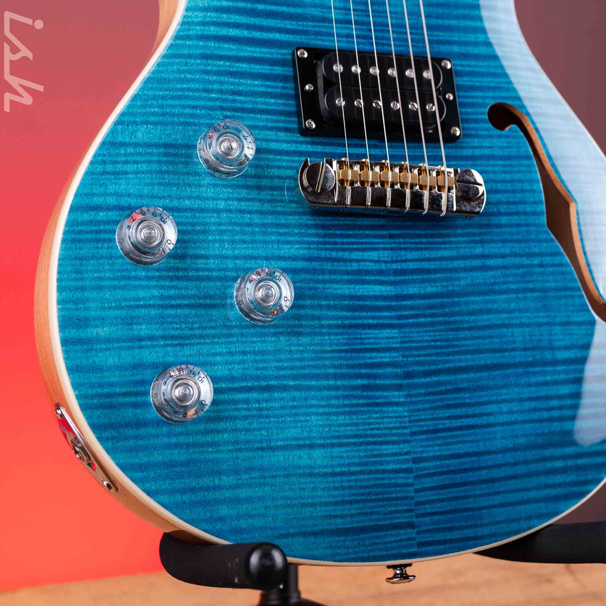 PRS SE Zach Myers Lefty Signature Electric Guitar Myers Blue - Image 4