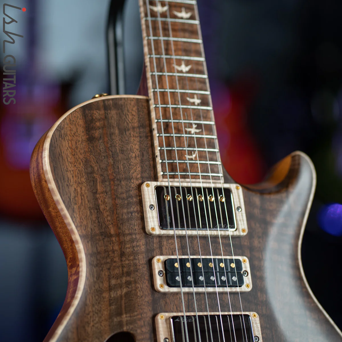 PRS Singlecut Special Semi-Hollow Private Stock Natural Figured Walnut - Image 5