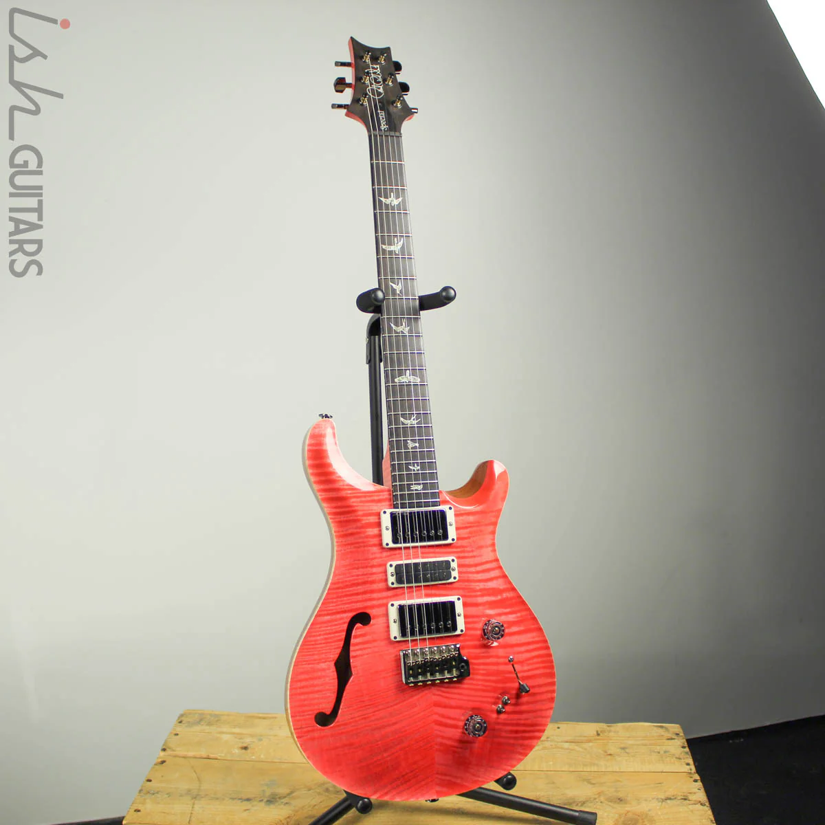 PRS Special 22 Semi-Hollow Wood Library Artist Top Flamed Neck Bonnie Pink - Image 2