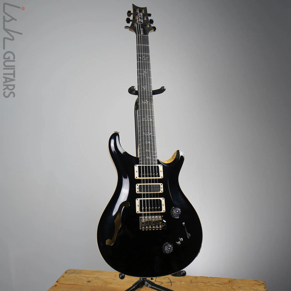 2020 PRS Special 22 Korina Wood Library Opaque Metallic Black - Image 2