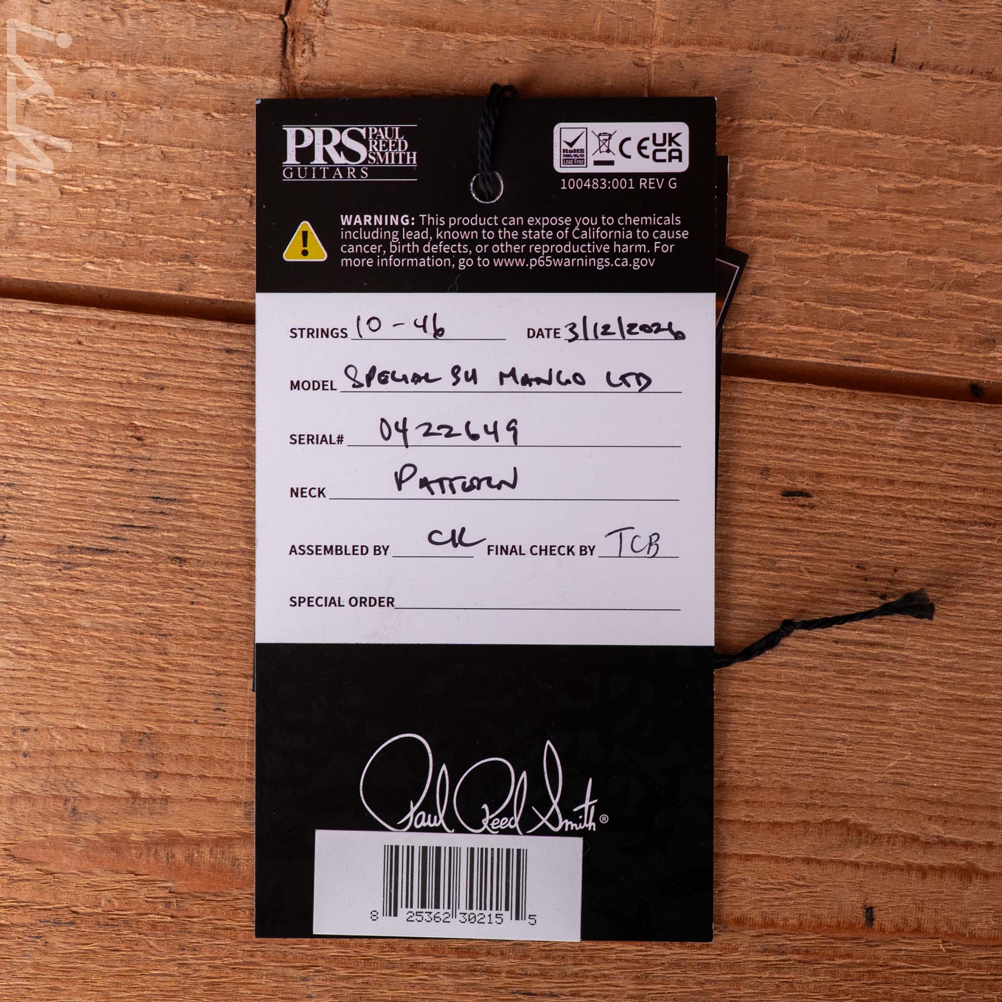 PRS Special Semi-Hollow Mango Top Limited Edition Charcoal Purple Burst - Image 13