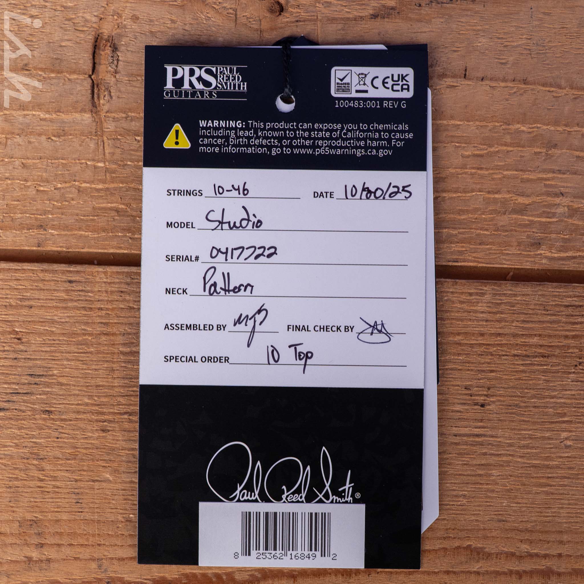 PRS Studio 10-Top Dark Cherry Sunburst - Image 13