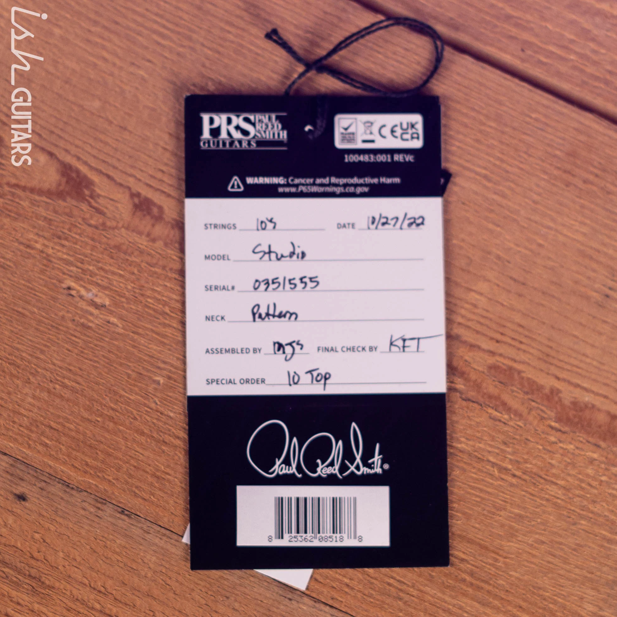 PRS Studio 22 Electric Guitar 10-Top Eriza Verde - Image 12