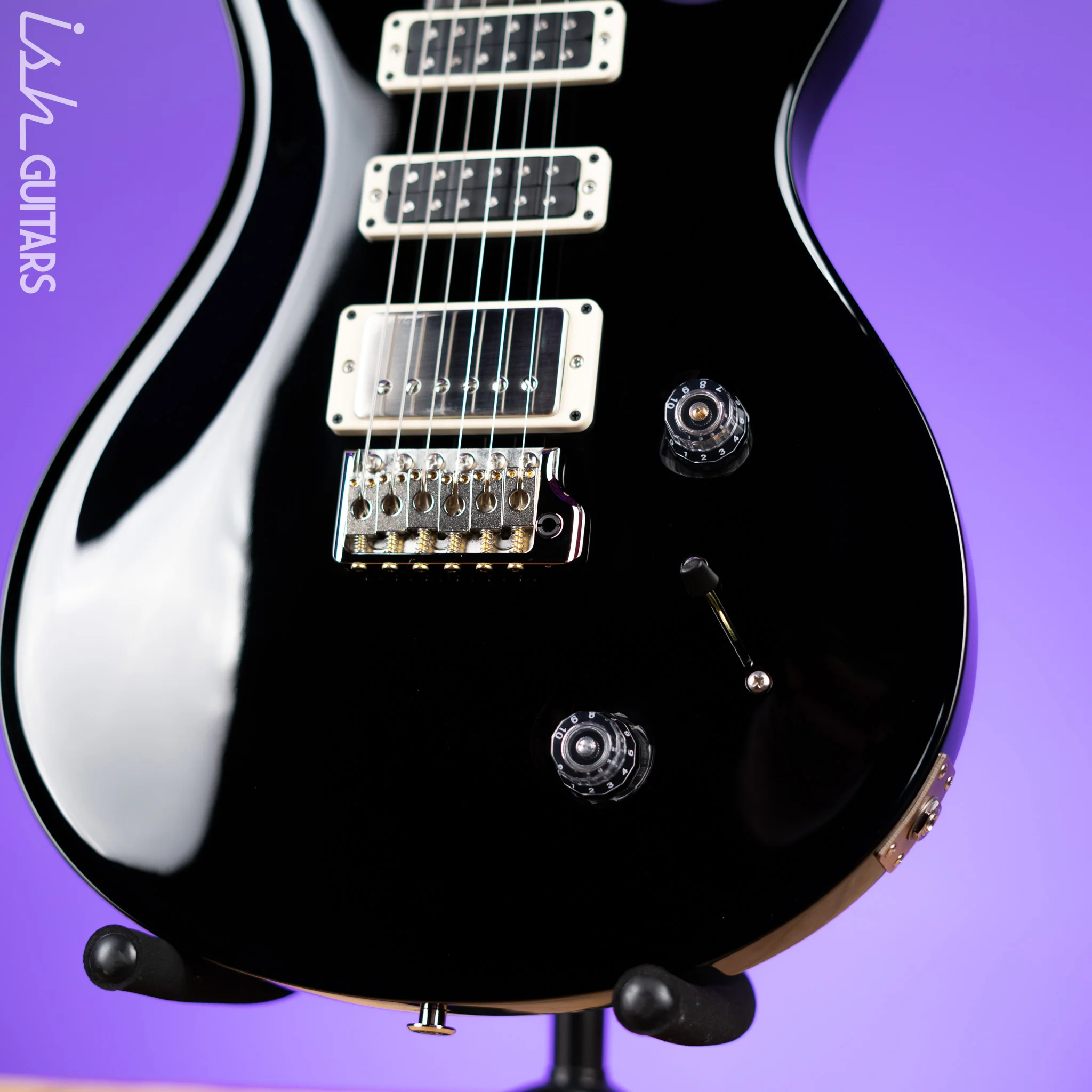 PRS Studio 22 Electric Guitar Black Gloss - Image 4