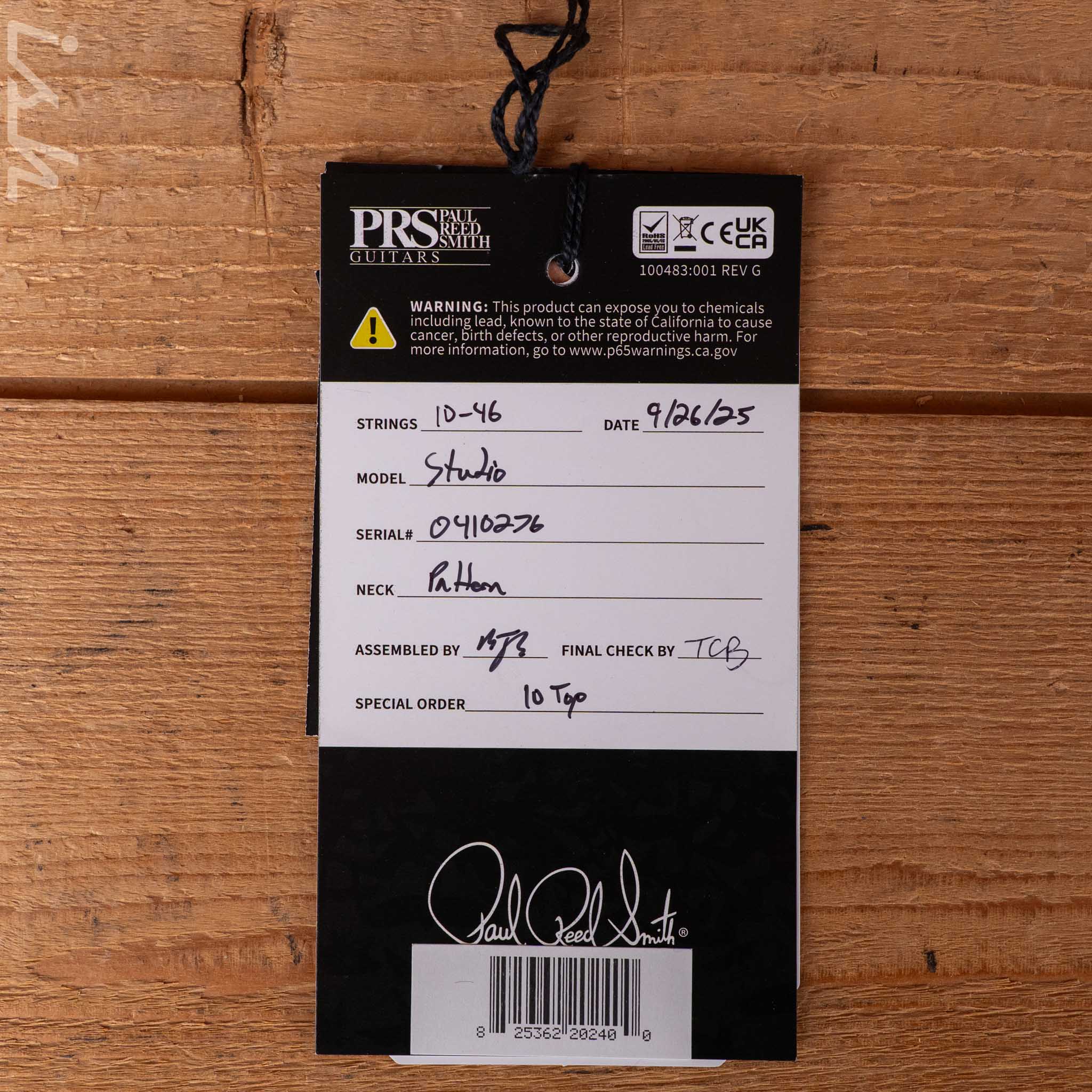 PRS Studio Carrol Blue Smokeburst - Image 13