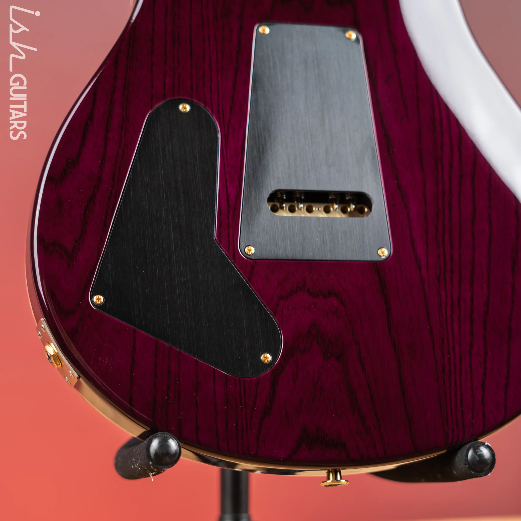 PRS Studio Wood Library 10-Top One Piece Aquableux Purple Burst - Image 10