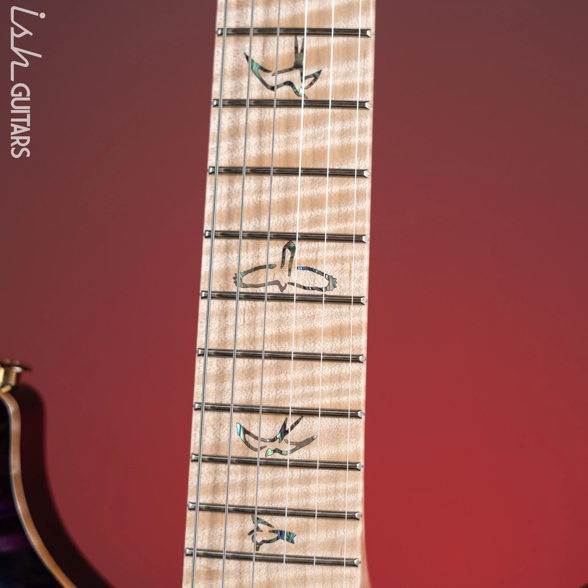 PRS Studio Wood Library 10-Top One Piece Aquableux Purple Burst - Image 5