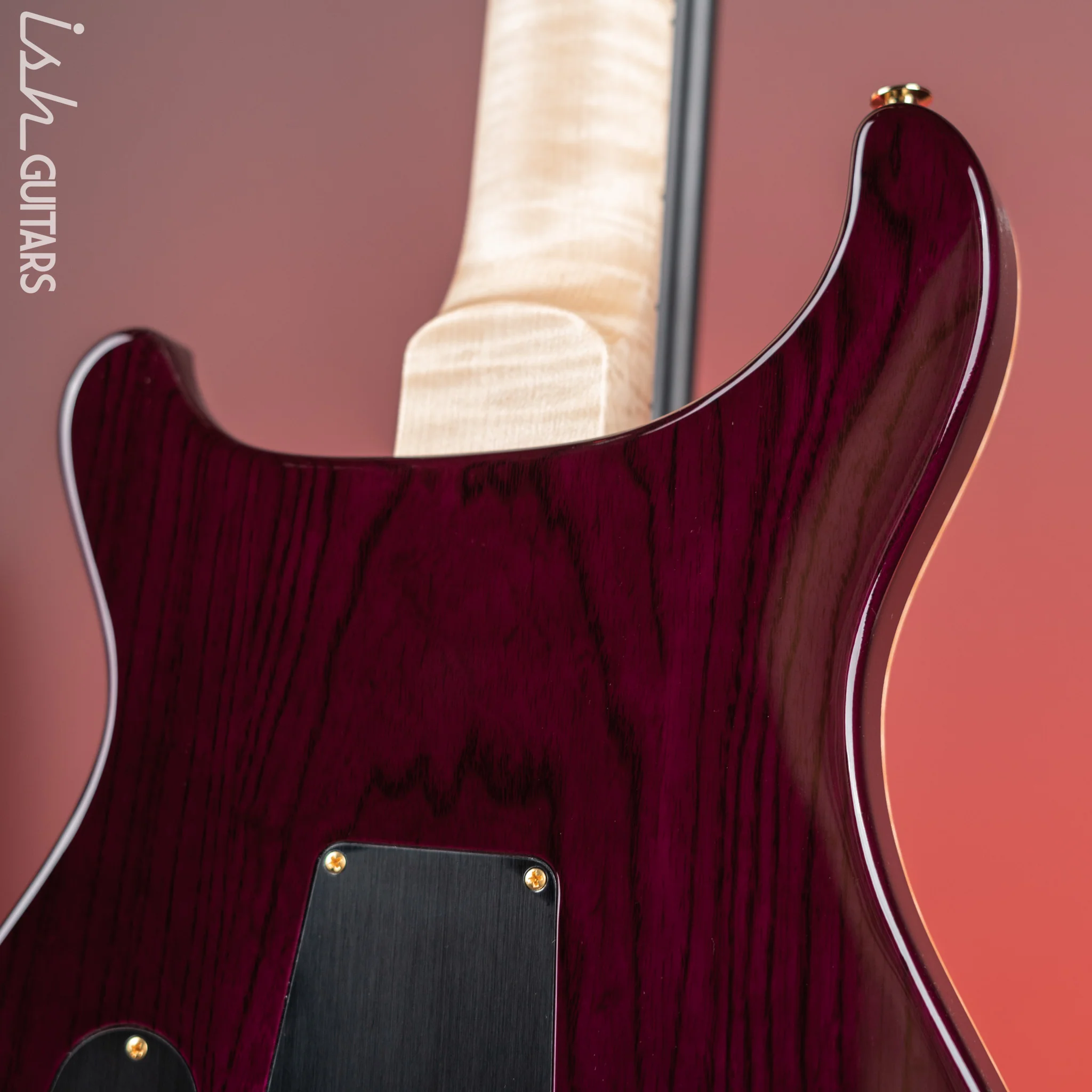PRS Studio Wood Library 10-Top One Piece Aquableux Purple Burst - Image 9