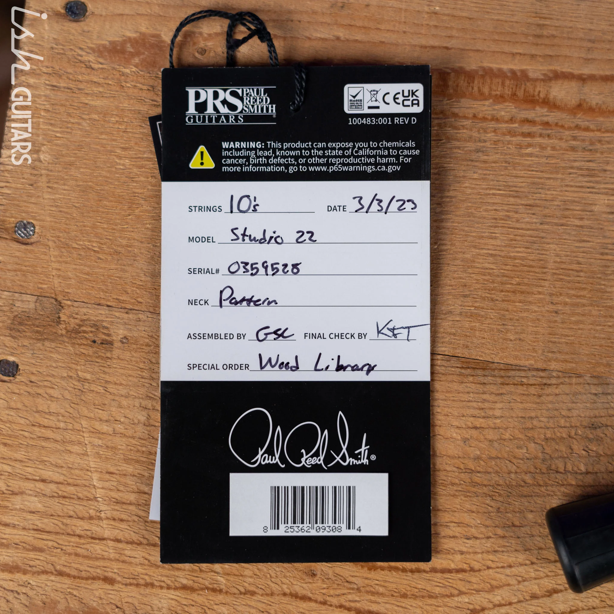 PRS Studio Wood Library 10-Top Autumn Sky - Image 15