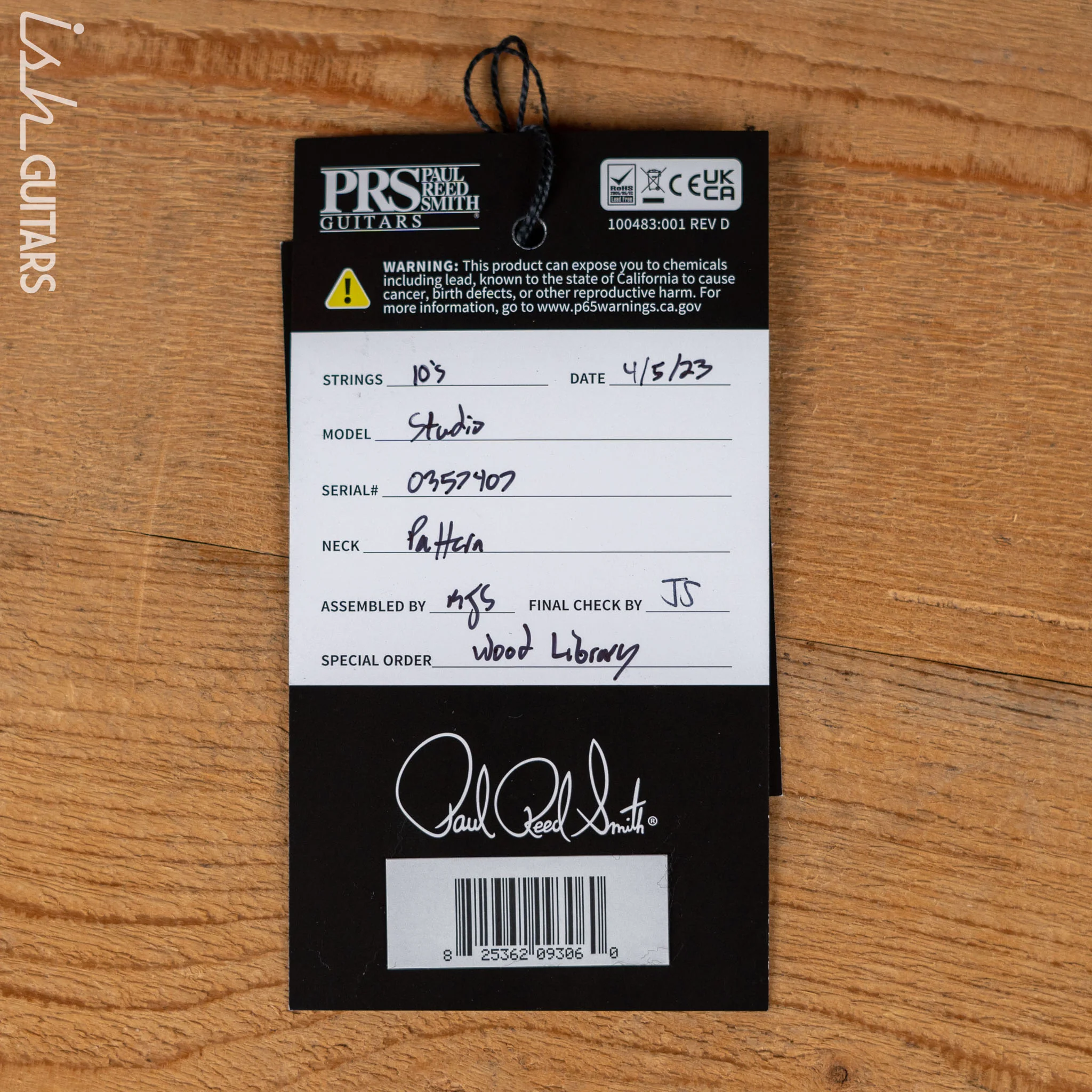 PRS Studio Wood Library 10-Top Faded Purple - Image 13