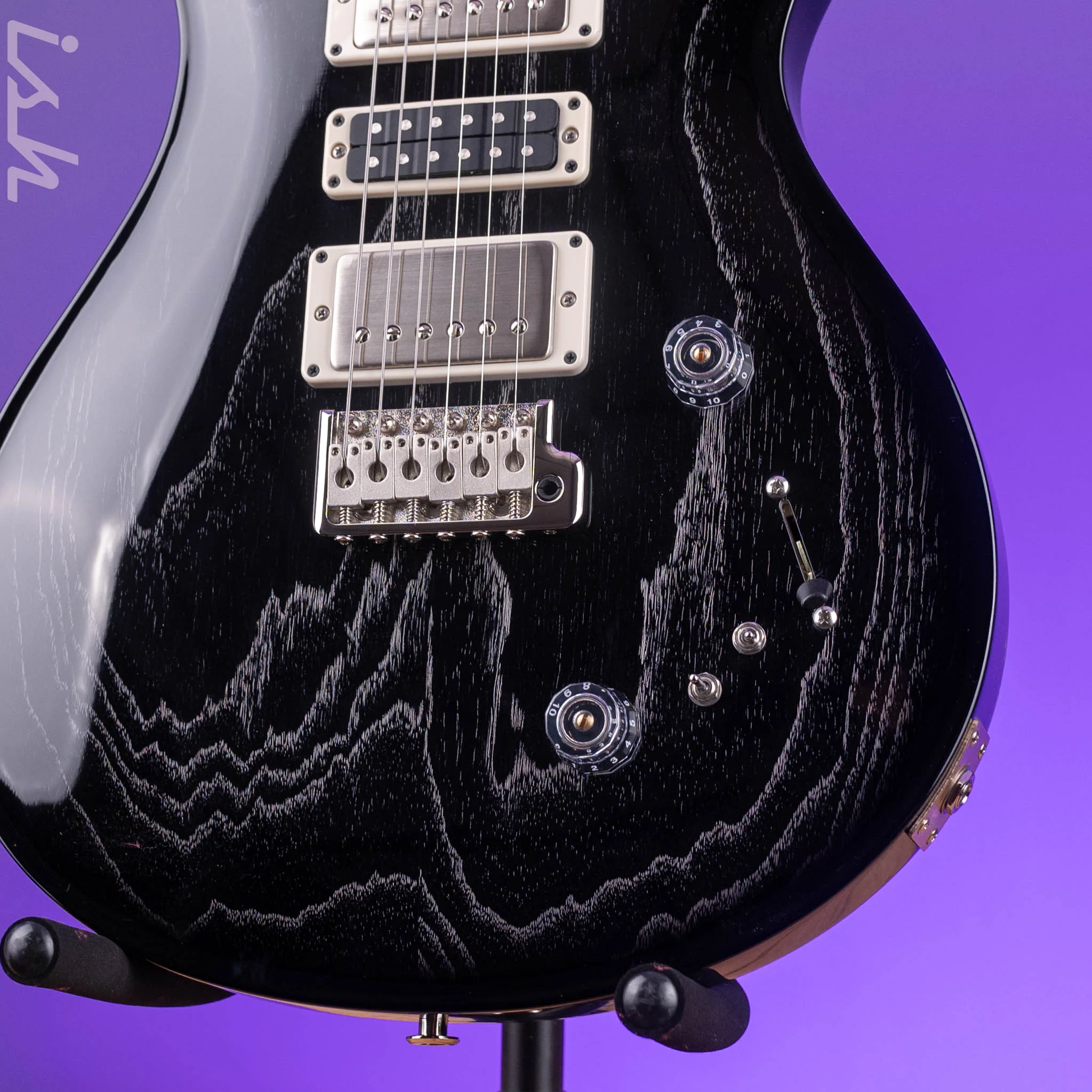 PRS Swamp Ash Special Black Doghair Smokeburst - Image 5