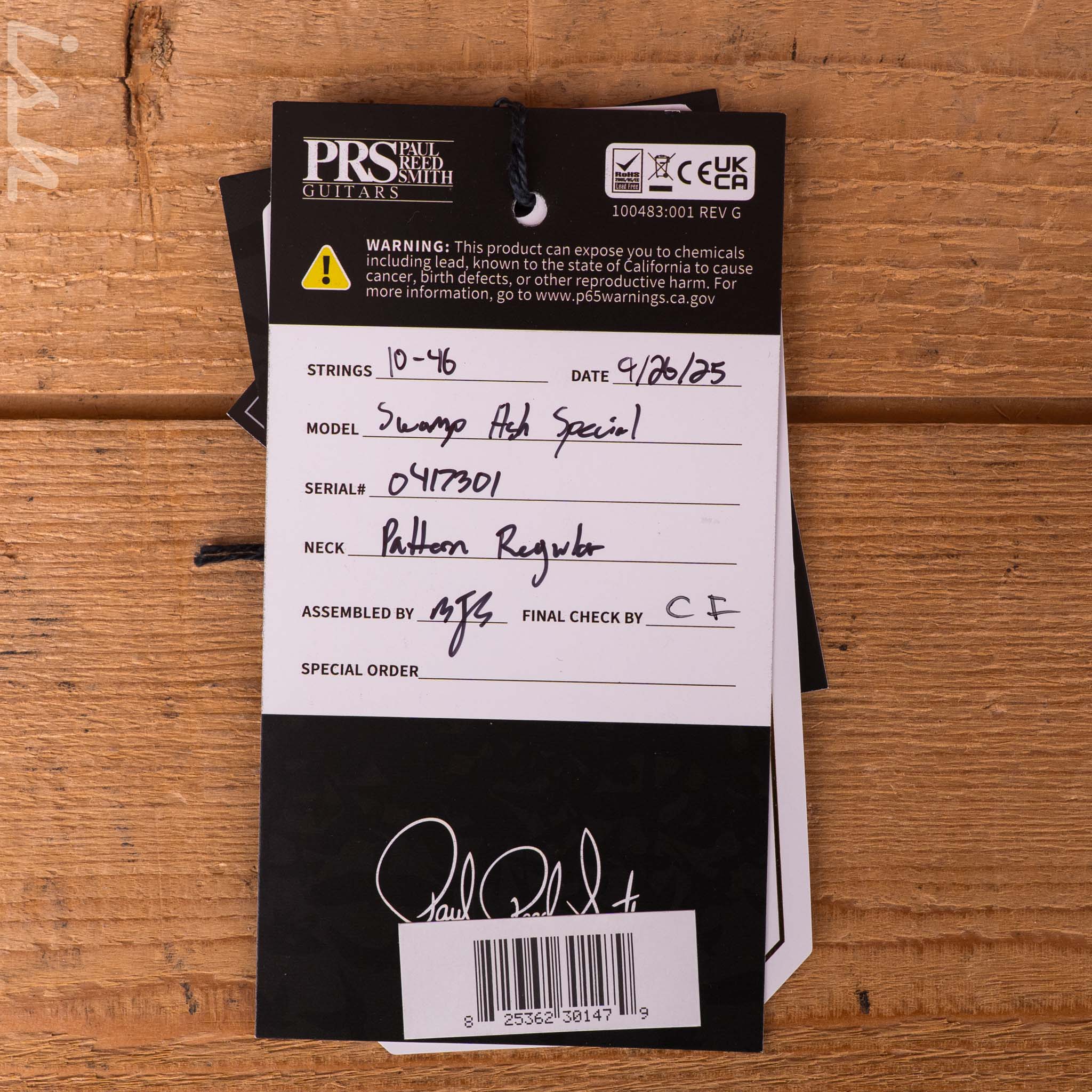 PRS Swamp Ash Special Custom Color Miami Burst - Image 12