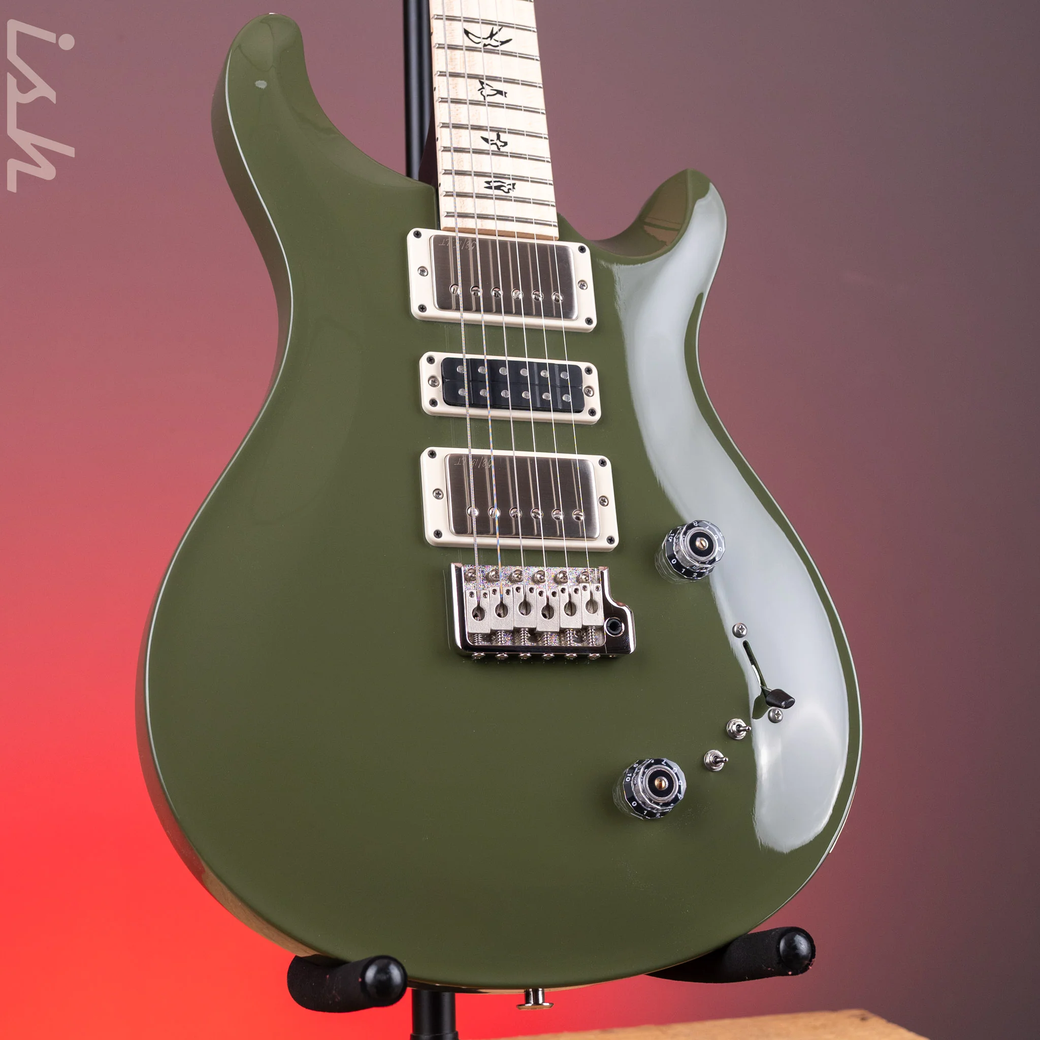 PRS Swamp Ash Special Olive Green - Black Satin Neck