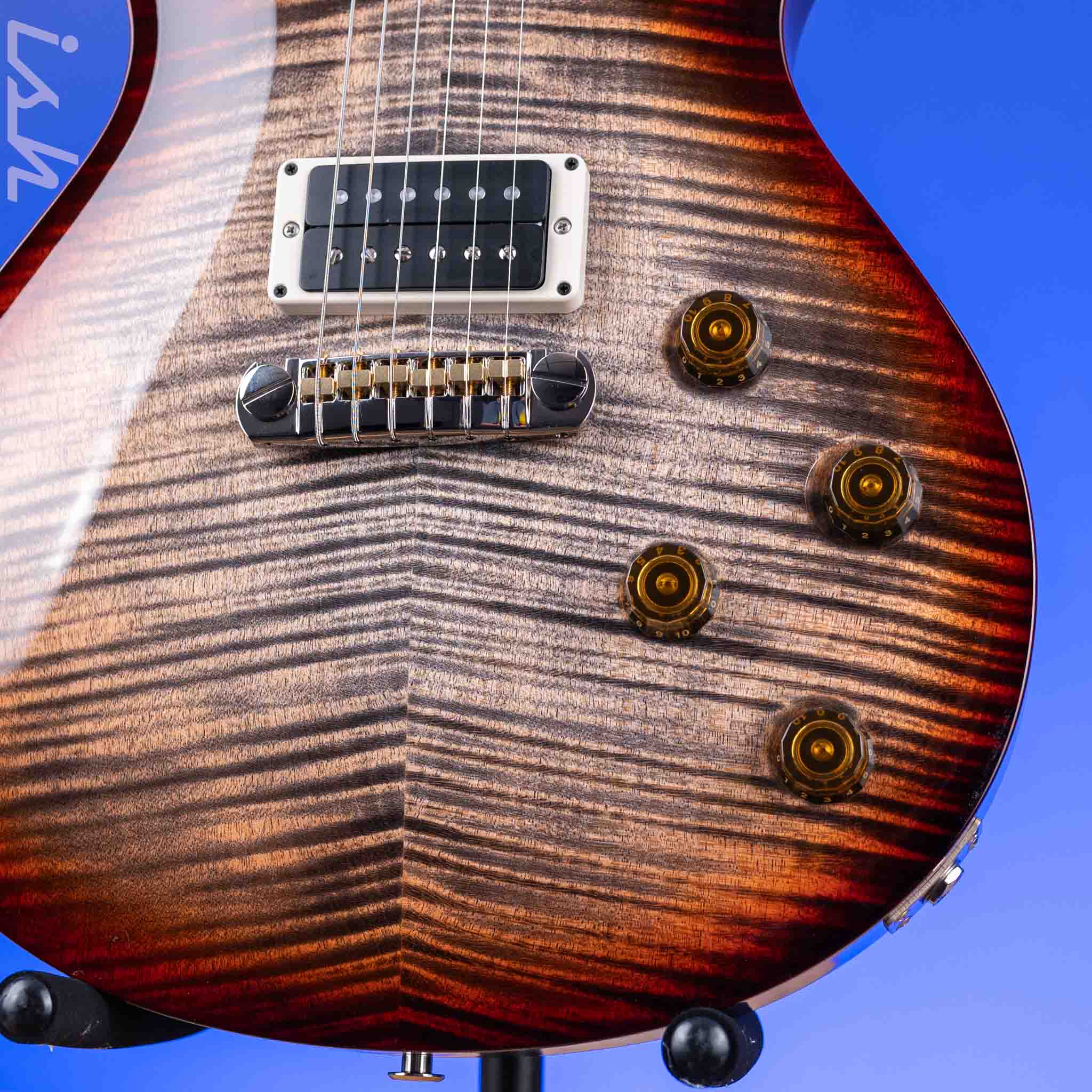 PRS Tremonti Stoptail Charcoal w/ Cherry Wrap Burst - Image 4