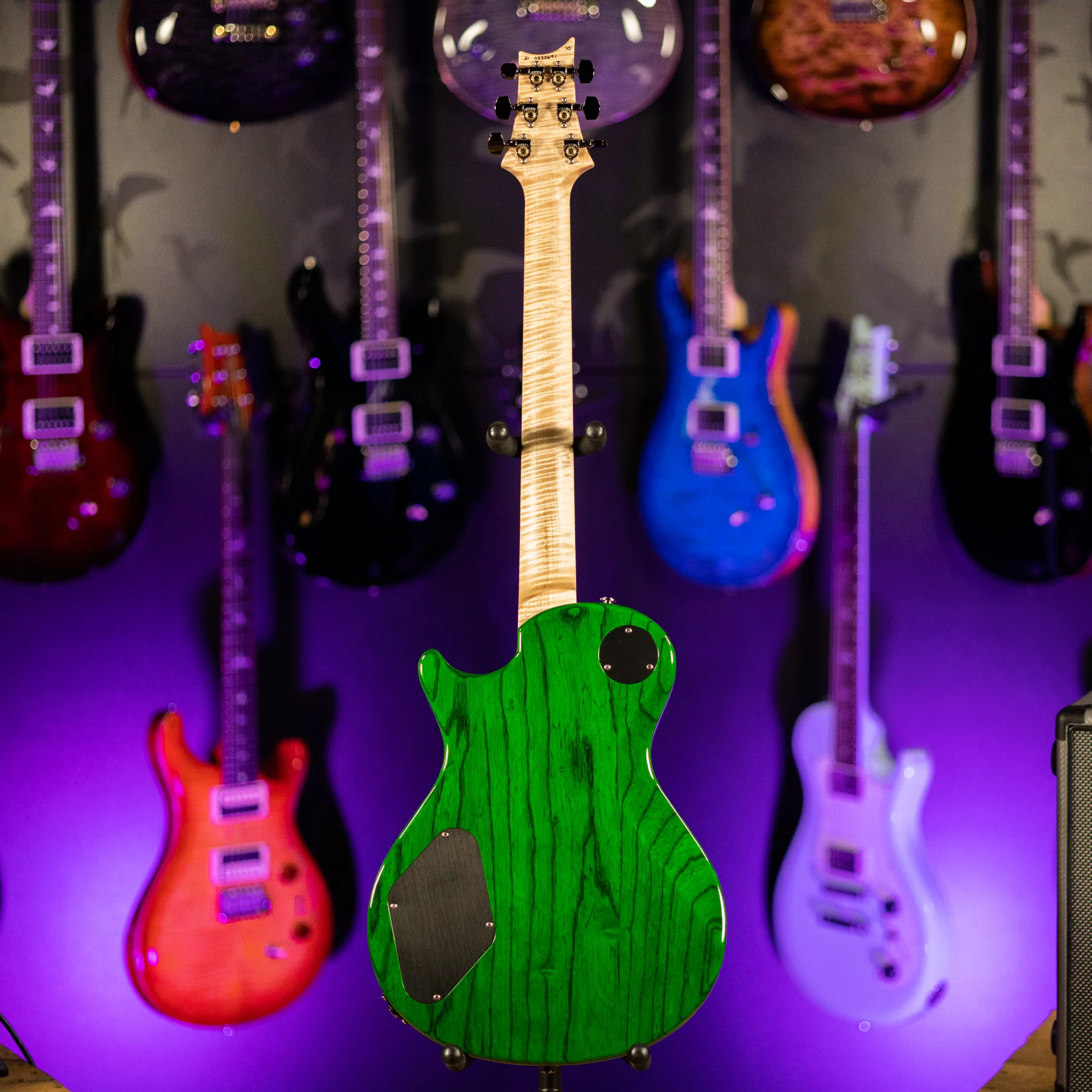 PRS Tremonti Wood Library 10 Top Quilt Jade w/ Green Burst - Image 6