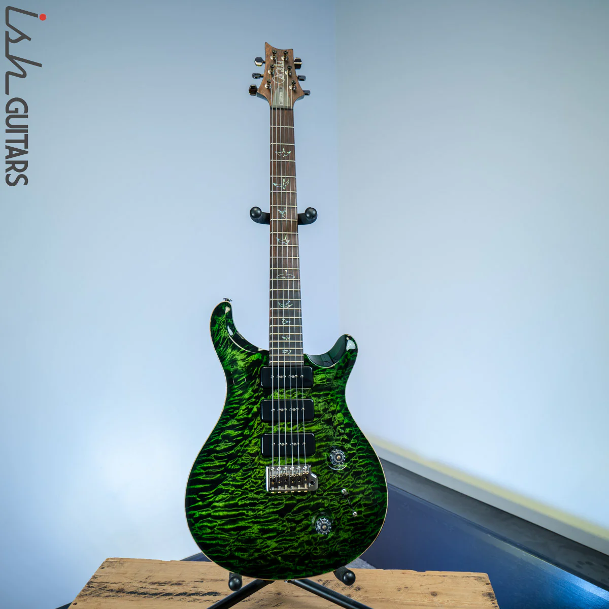PRS Wood Library Custom 22 Soapbar Jade Green Burst - Image 2