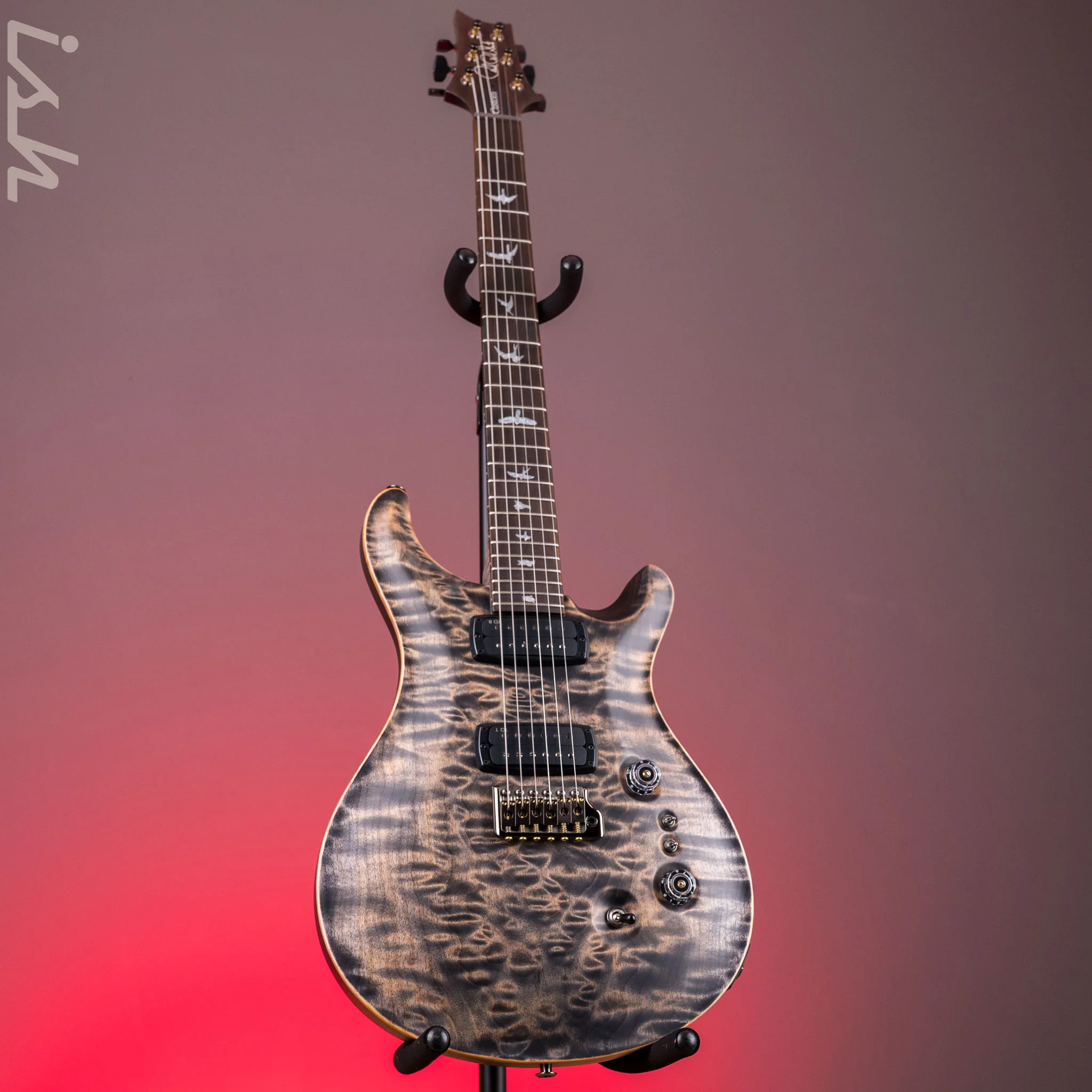 PRS Wood Library Custom 24-08 10-Top One-Piece Charcoal Satin - Image 2