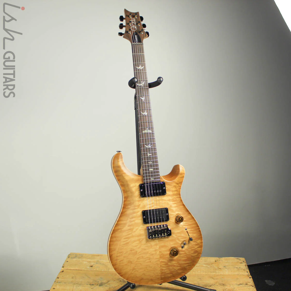 2019 PRS Wood Library Custom 24-08 10 Top Quilted Maple Vintage Natural Satin - Image 2