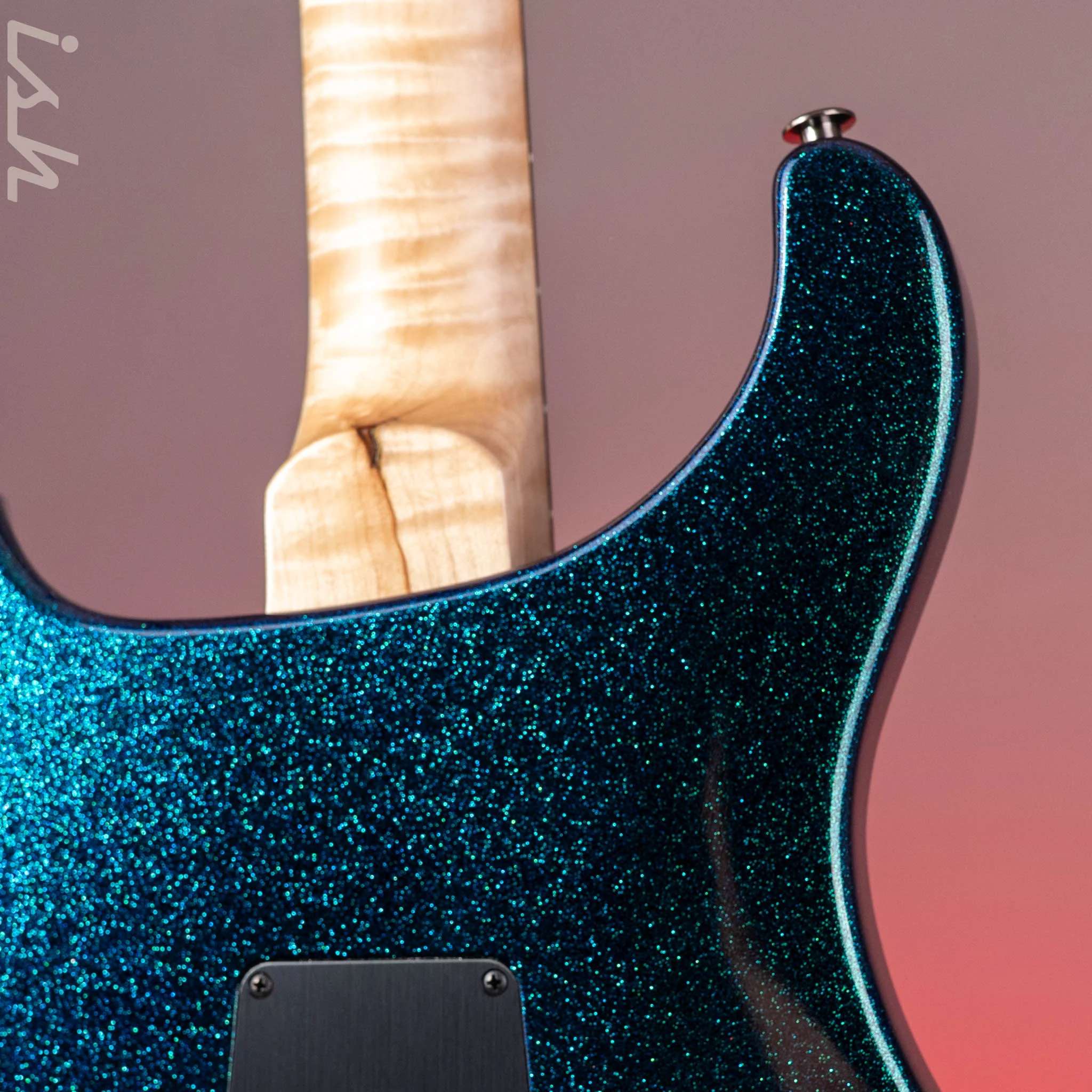 PRS Wood Library Custom 24-08 Blue Green Colorshift Hollowflake Custom Color - Image 10