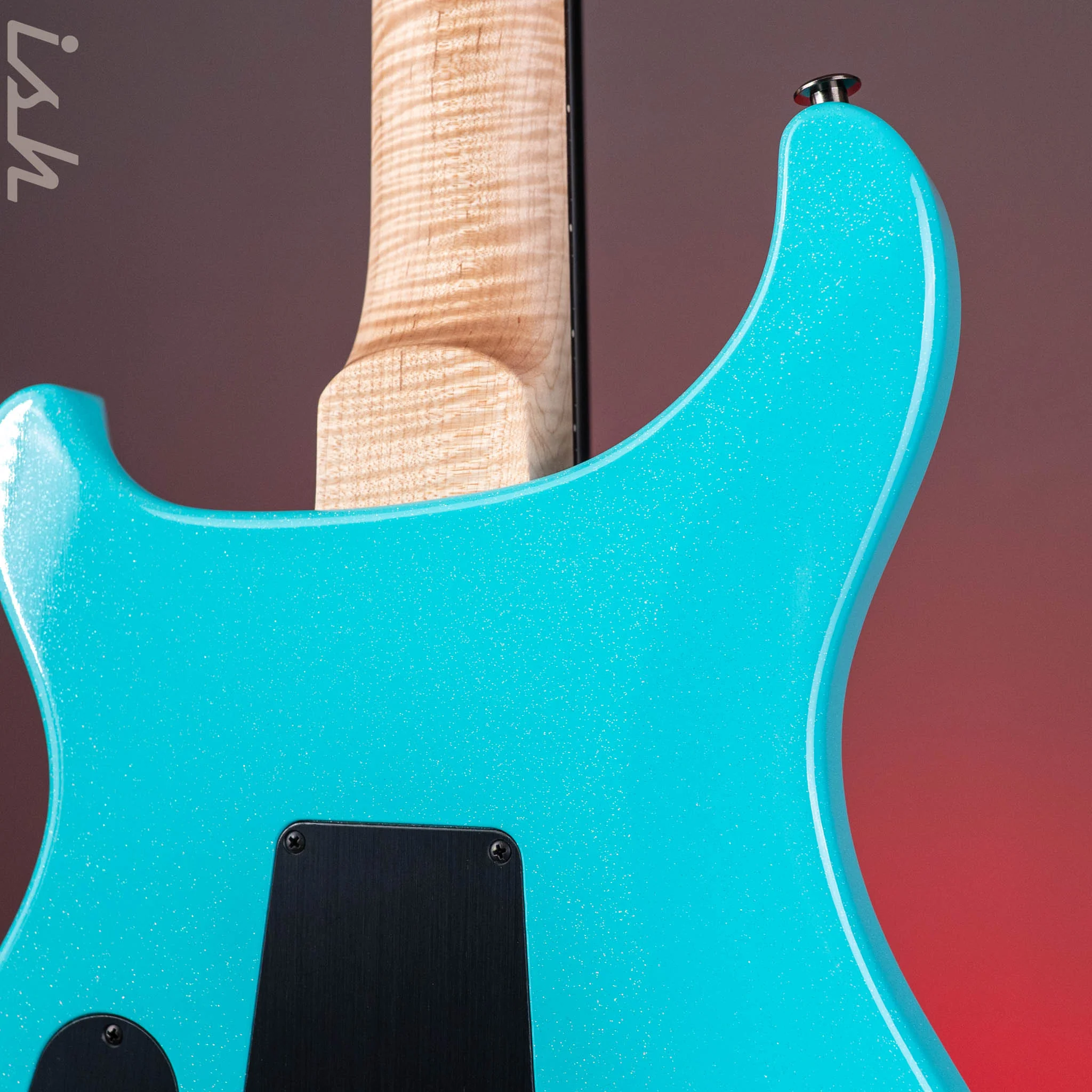 PRS Wood Library Custom 24-08 Mango Top Opaque Blue Holoflake - Image 10