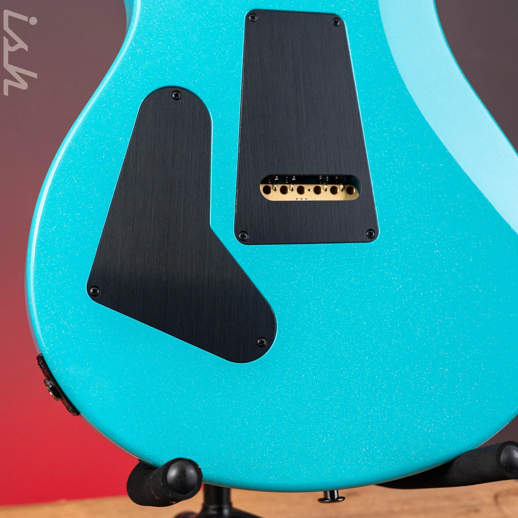 PRS Wood Library Custom 24-08 Mango Top Opaque Blue Holoflake - Image 11