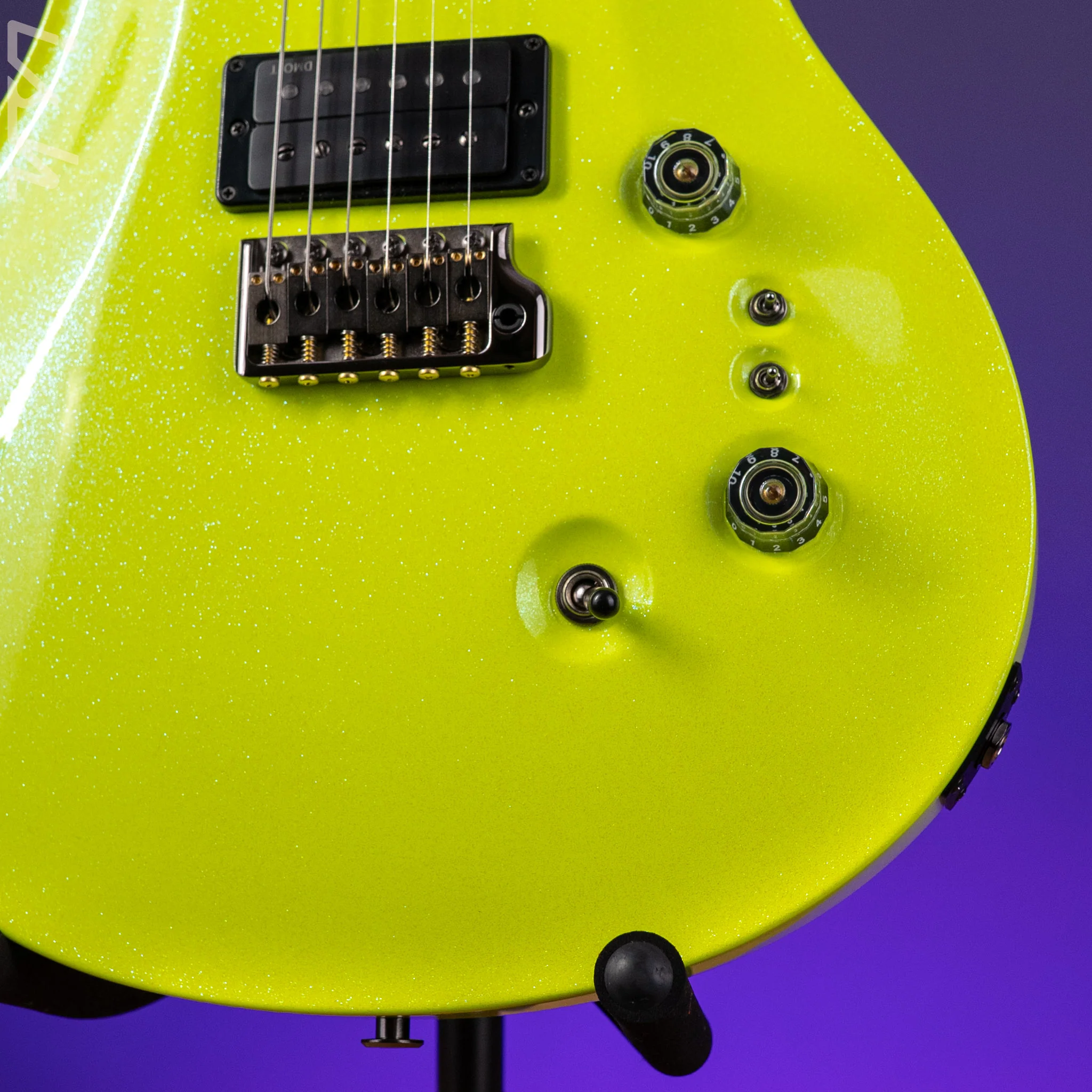 PRS Wood Library Custom 24-08 Neon Yellow Hollowflake - Image 5
