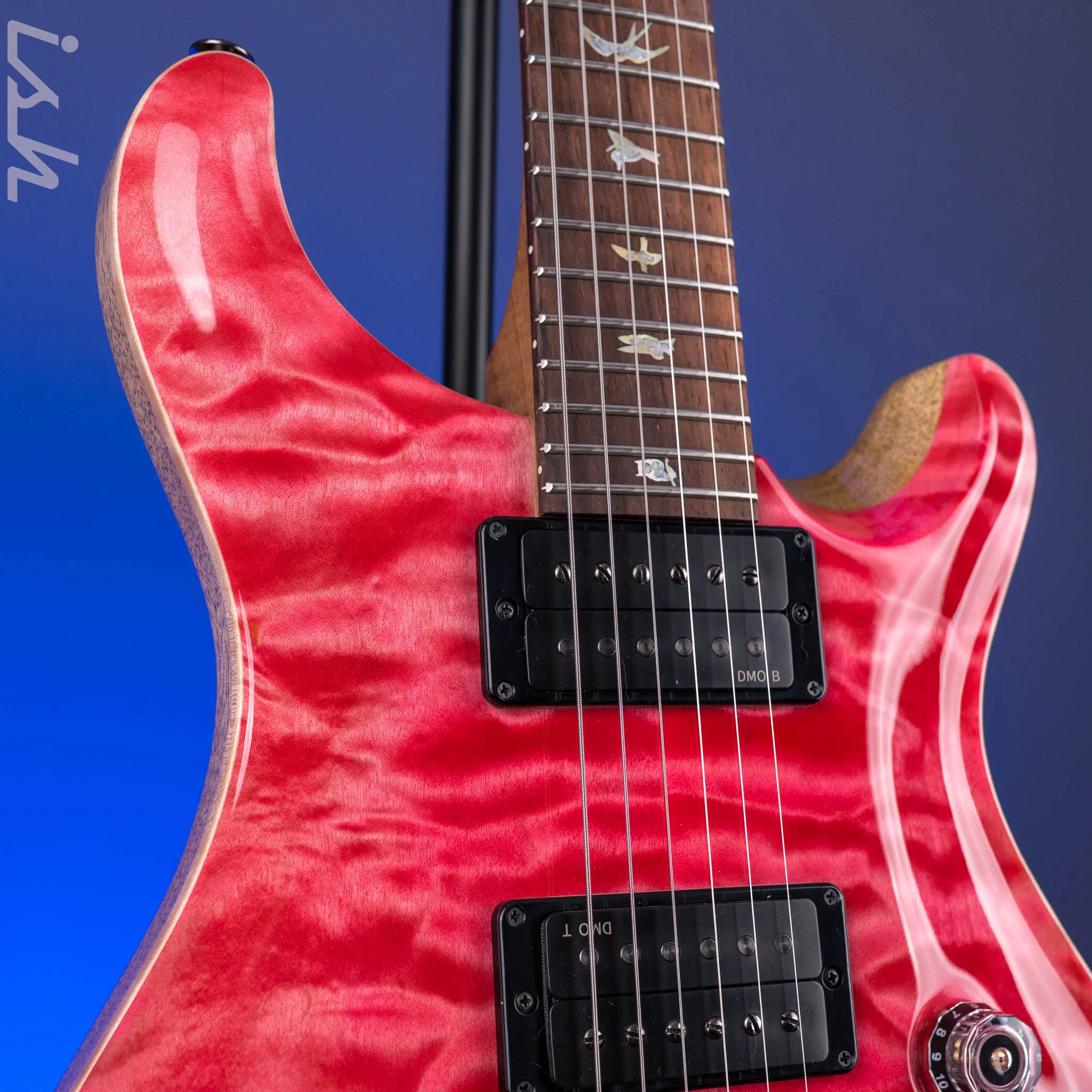 PRS Wood Library Custom 24 10-Top Bonnie Pink *Brazilian Rosewood Fretboard* - Image 4