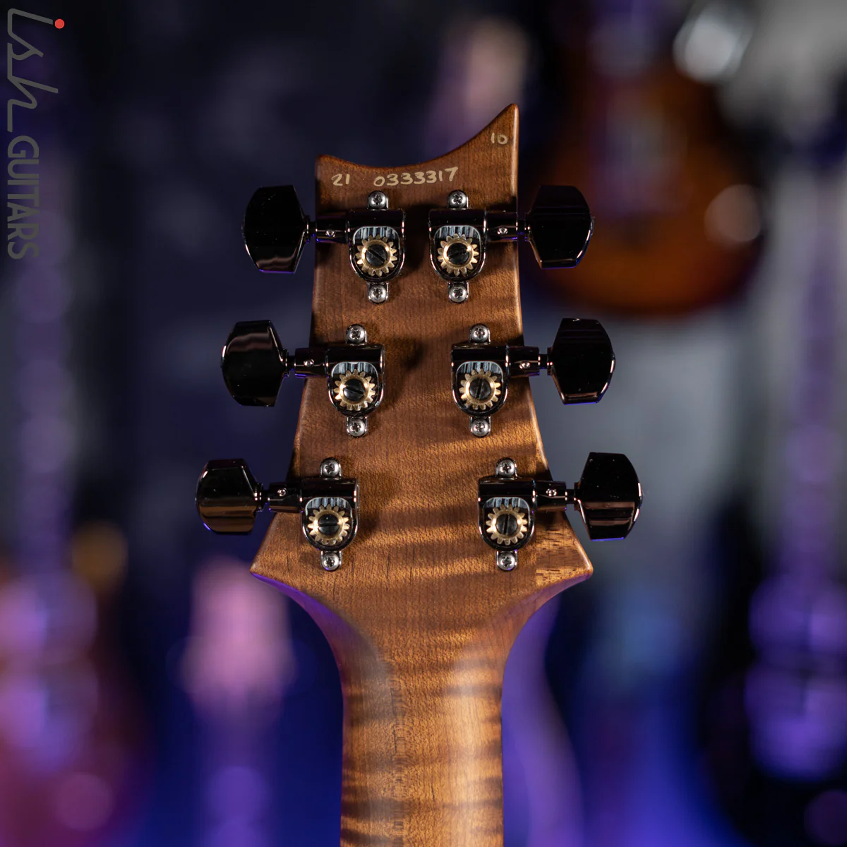 PRS Wood Library Custom 24 10 Top Quilt Torrefied Maple Neck Natural Gloss - Image 12