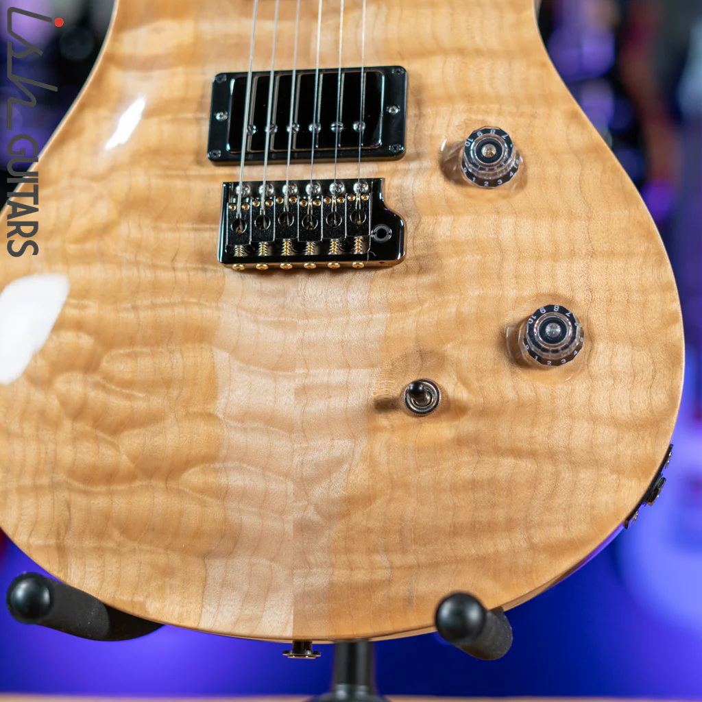 PRS Wood Library Custom 24 10 Top Quilt Torrefied Maple Neck Natural Gloss - Image 4
